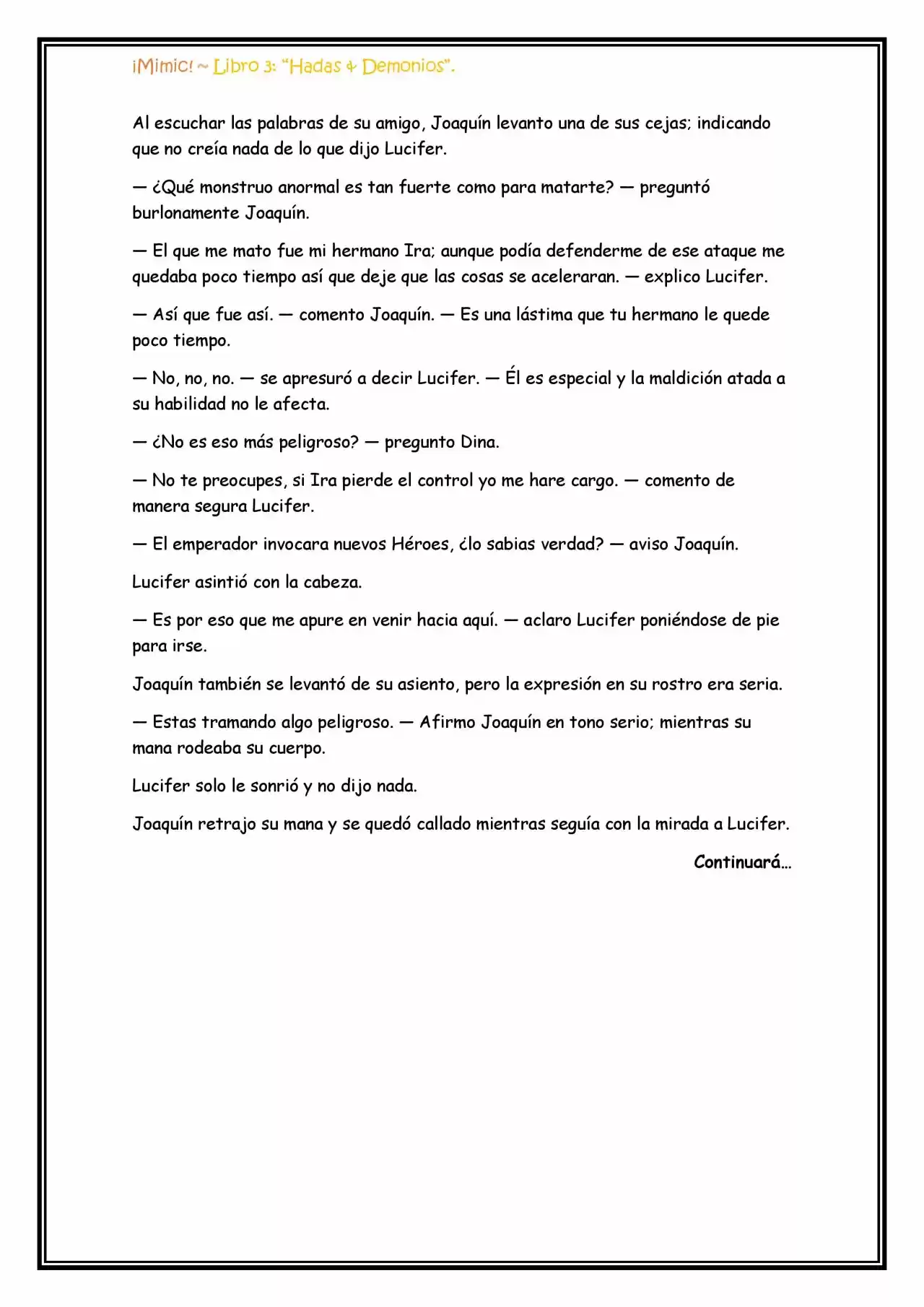 ¡Mimic! (Novela) - Capítulo 68 - Página 10 - LectorTMOo