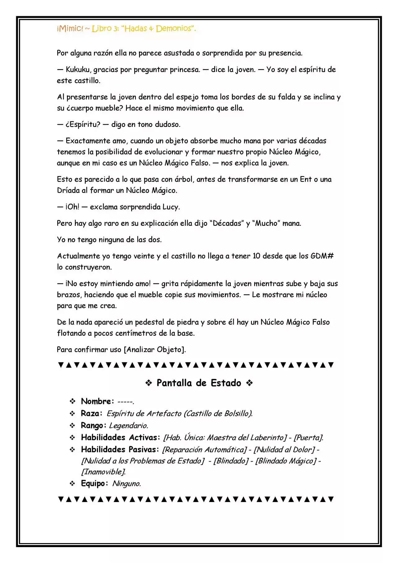 ¡Mimic! (Novela) - Capítulo 69 - Página 5 - LectorTMOo