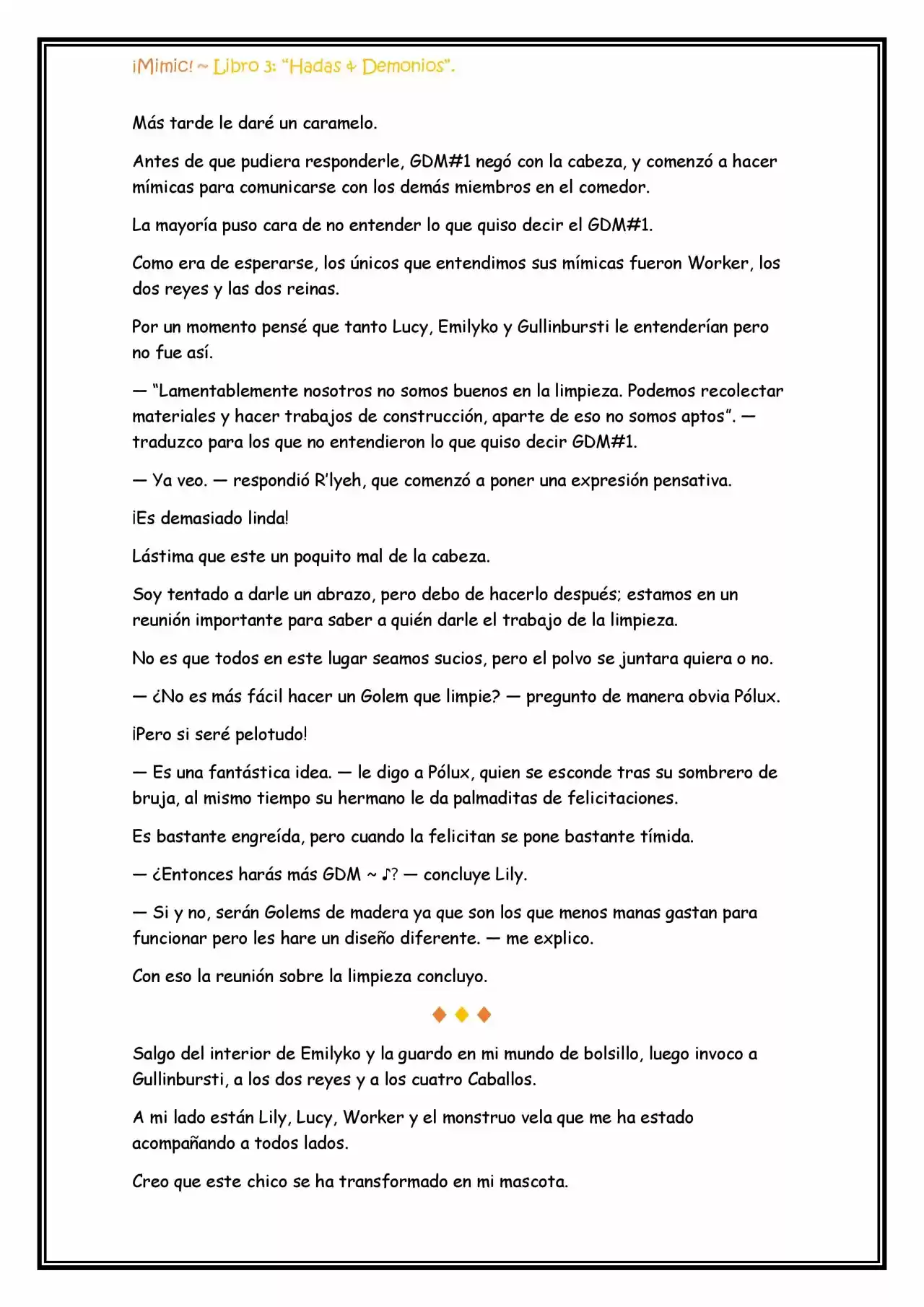 ¡Mimic! (Novela) - Capítulo 70 - Página 3 - LectorTMOo