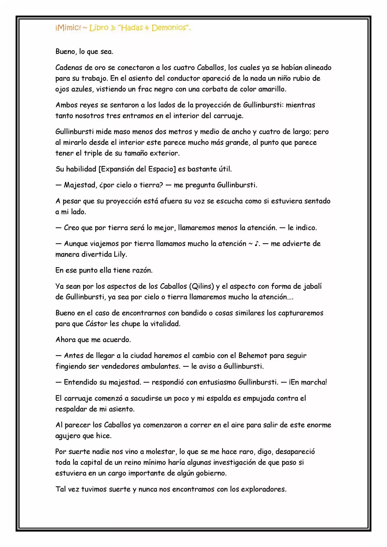¡Mimic! (Novela) - Capítulo 70 - Página 4 - LectorTMOo