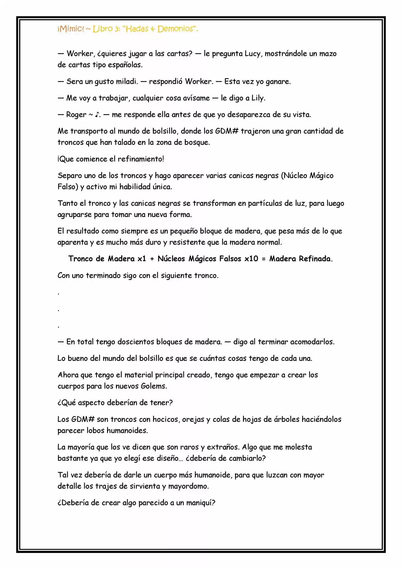 ¡Mimic! (Novela) - Capítulo 70 - Página 5 - LectorTMOo