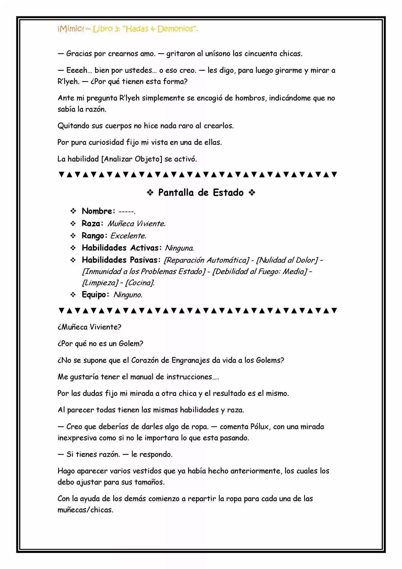 ¡Mimic! (Novela) - Capítulo 70 - Página 9 - LectorTMOo