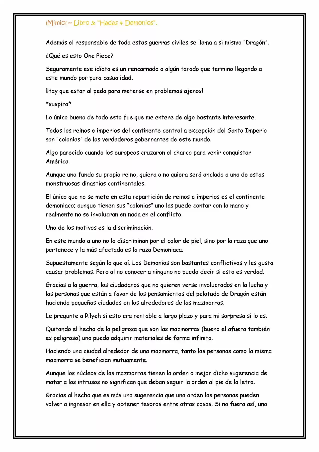 ¡Mimic! (Novela) - Capítulo 71 - Página 2 - LectorTMOo