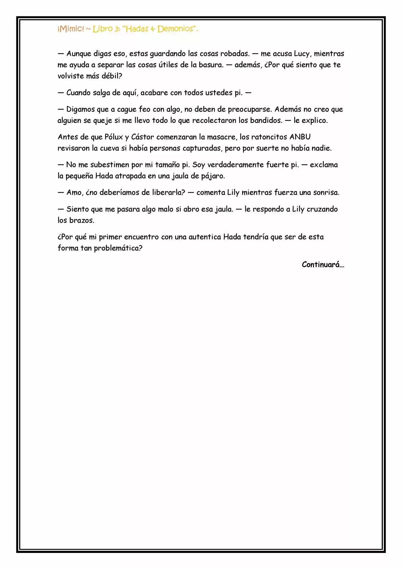 ¡Mimic! (Novela) - Capítulo 71 - Página 14 - LectorTMOo