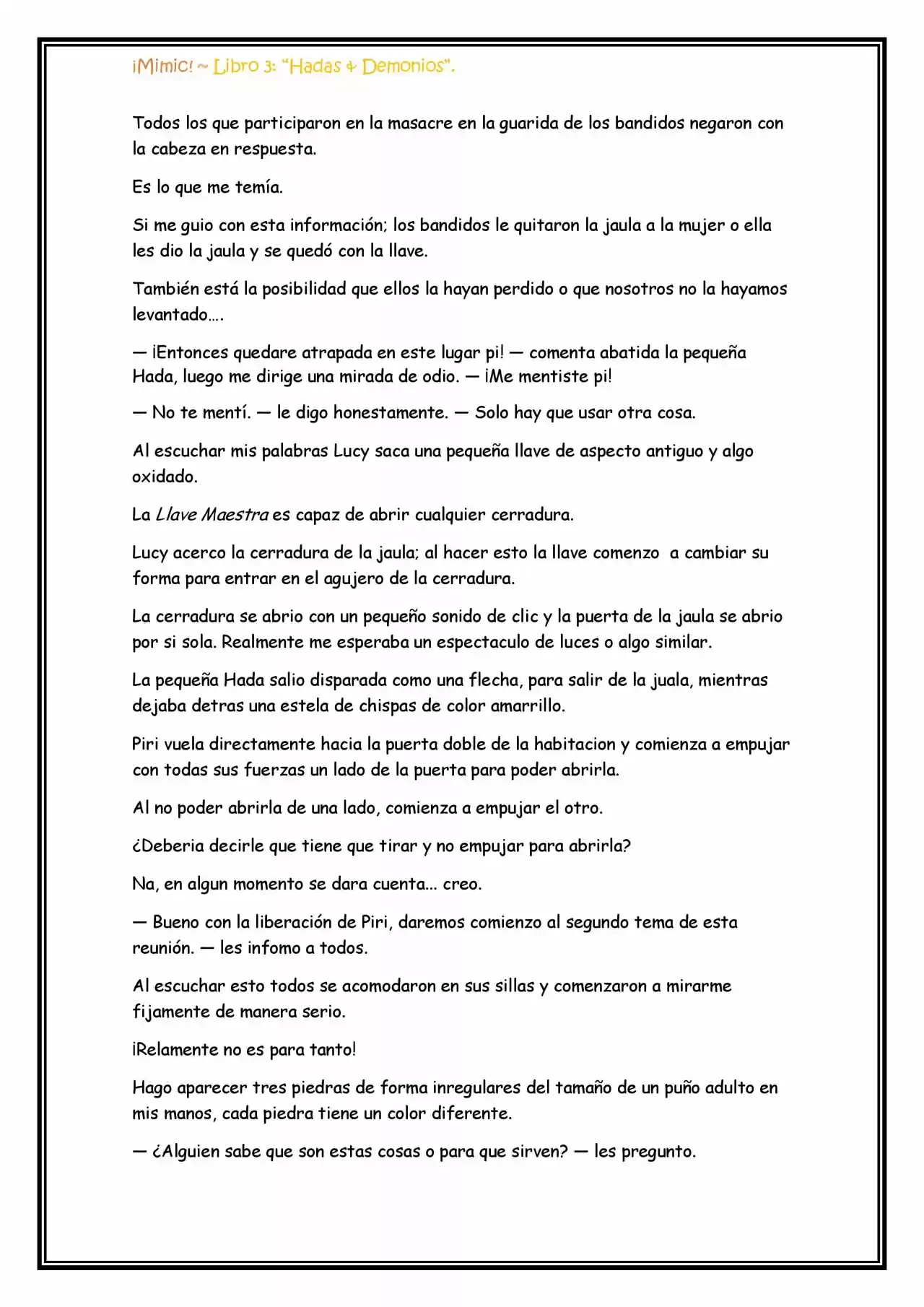 ¡Mimic! (Novela) - Capítulo 72 - Página 5 - LectorTMOo