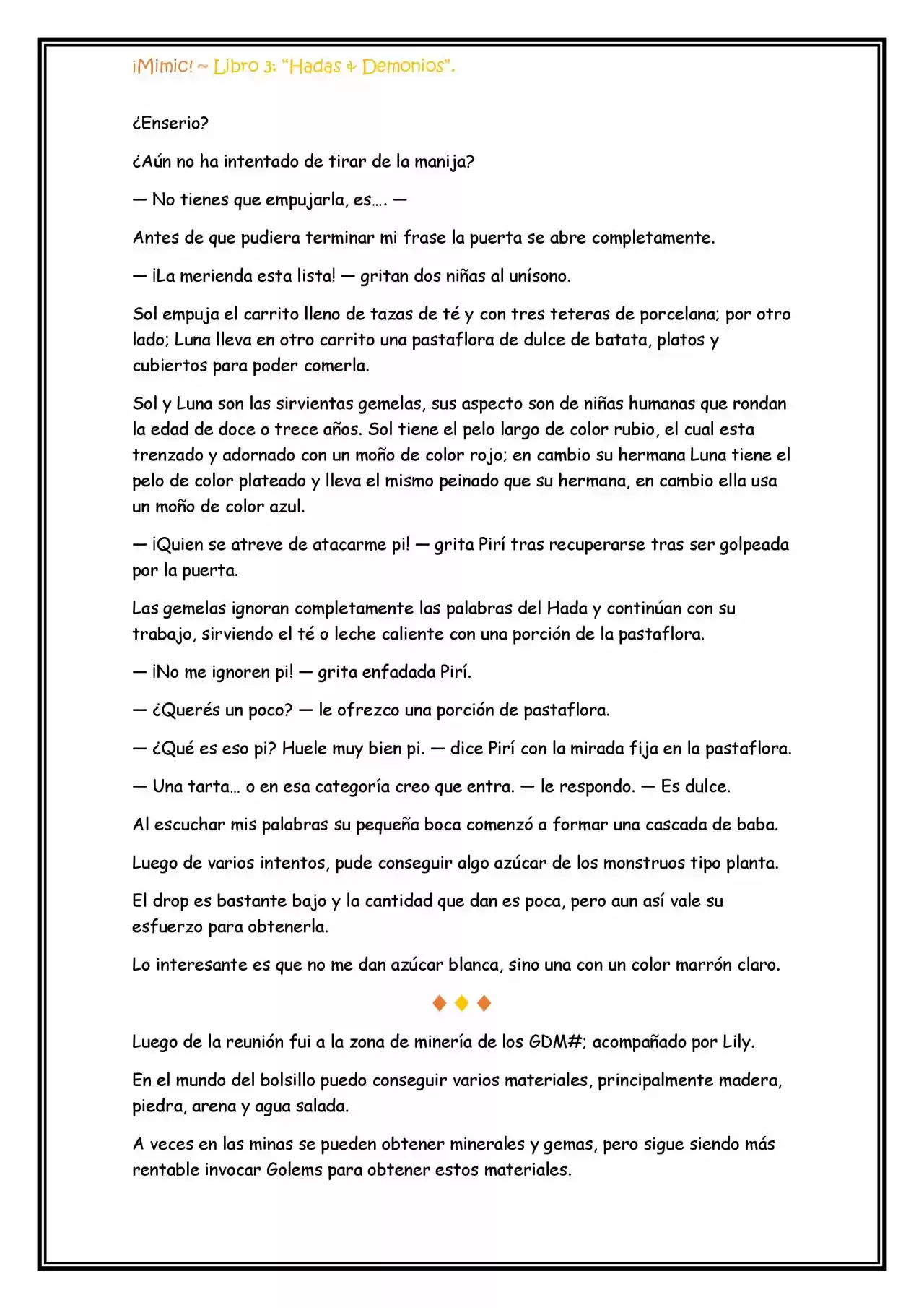 ¡Mimic! (Novela) - Capítulo 72 - Página 7 - LectorTMOo