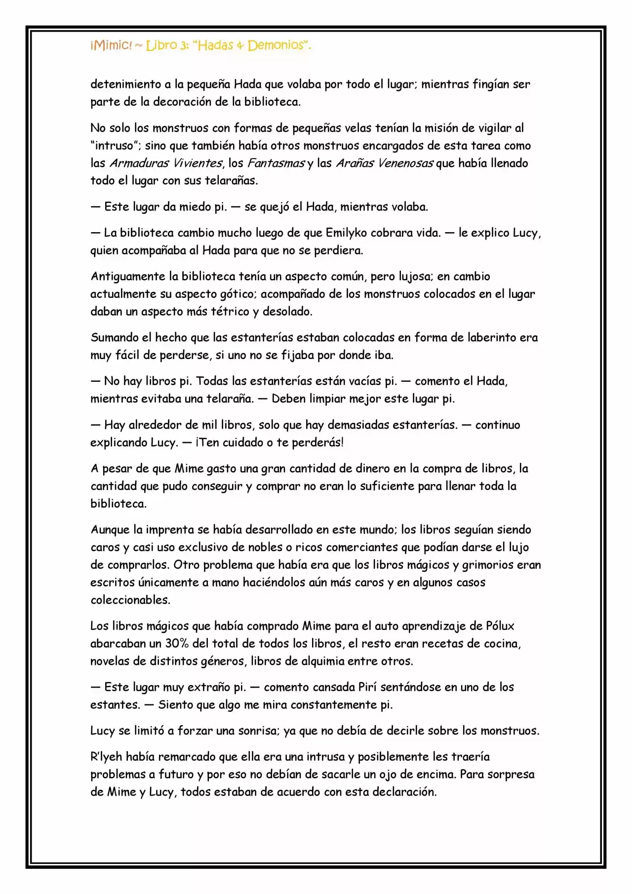 ¡Mimic! (Novela) - Capítulo 73 - Página 10 - LectorTMOo