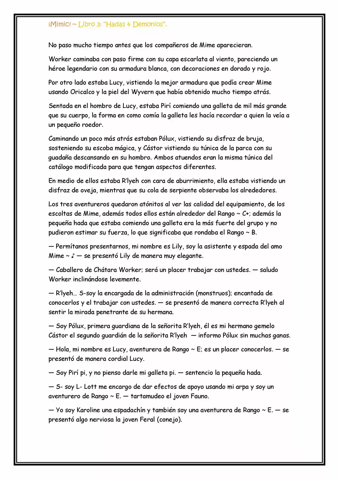 ¡Mimic! (Novela) - Capítulo 75 - Página 10 - LectorTMOo