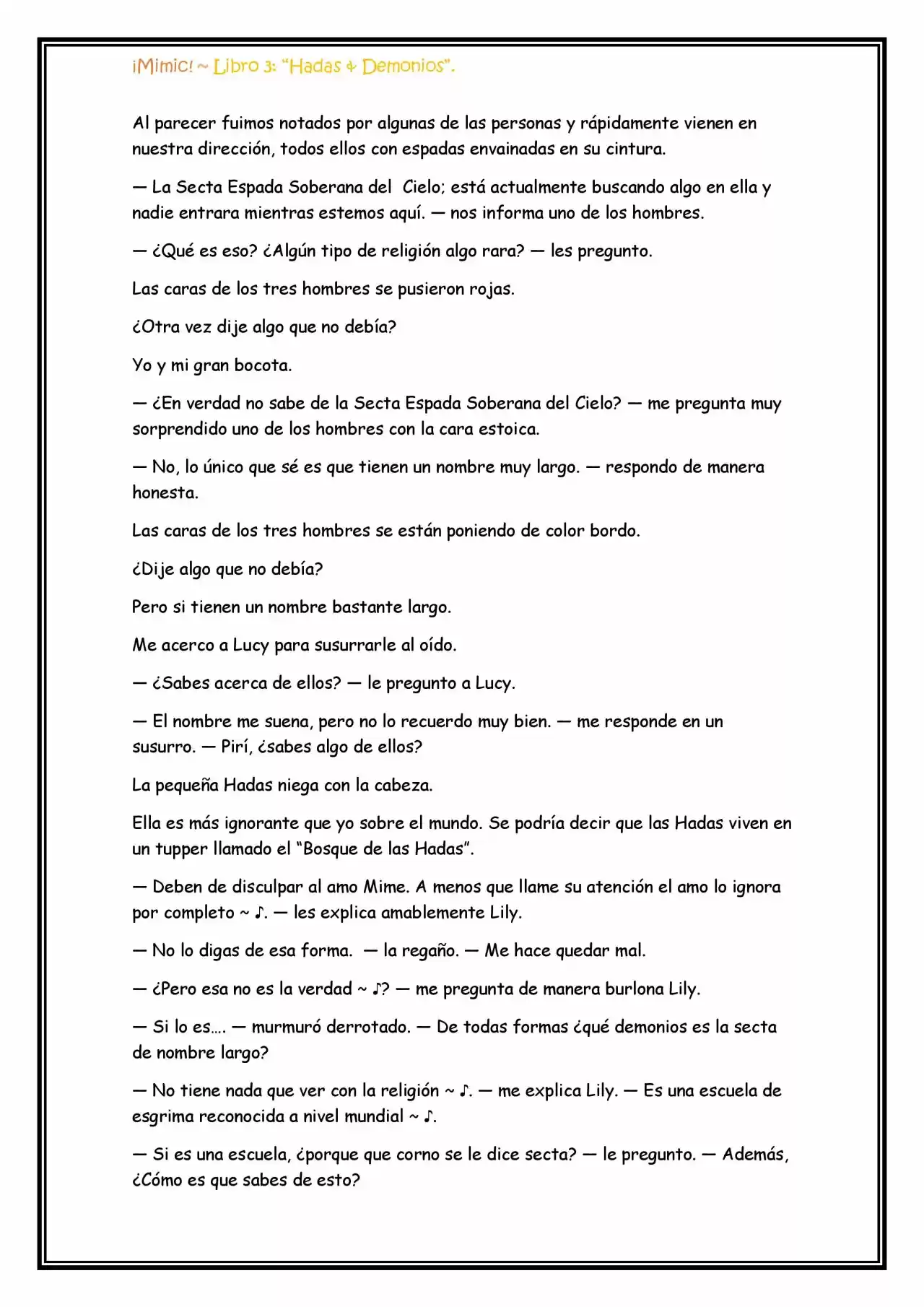 ¡Mimic! (Novela) - Capítulo 76 - Página 10 - LectorTMOo