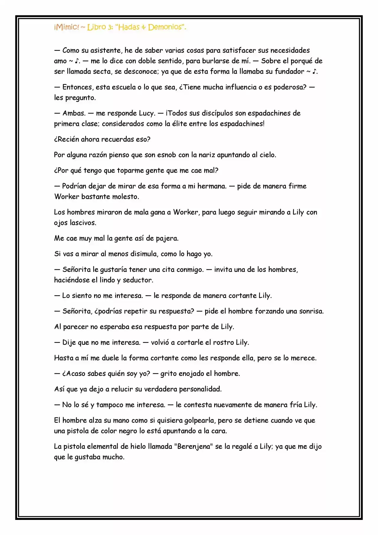¡Mimic! (Novela) - Capítulo 76 - Página 11 - LectorTMOo