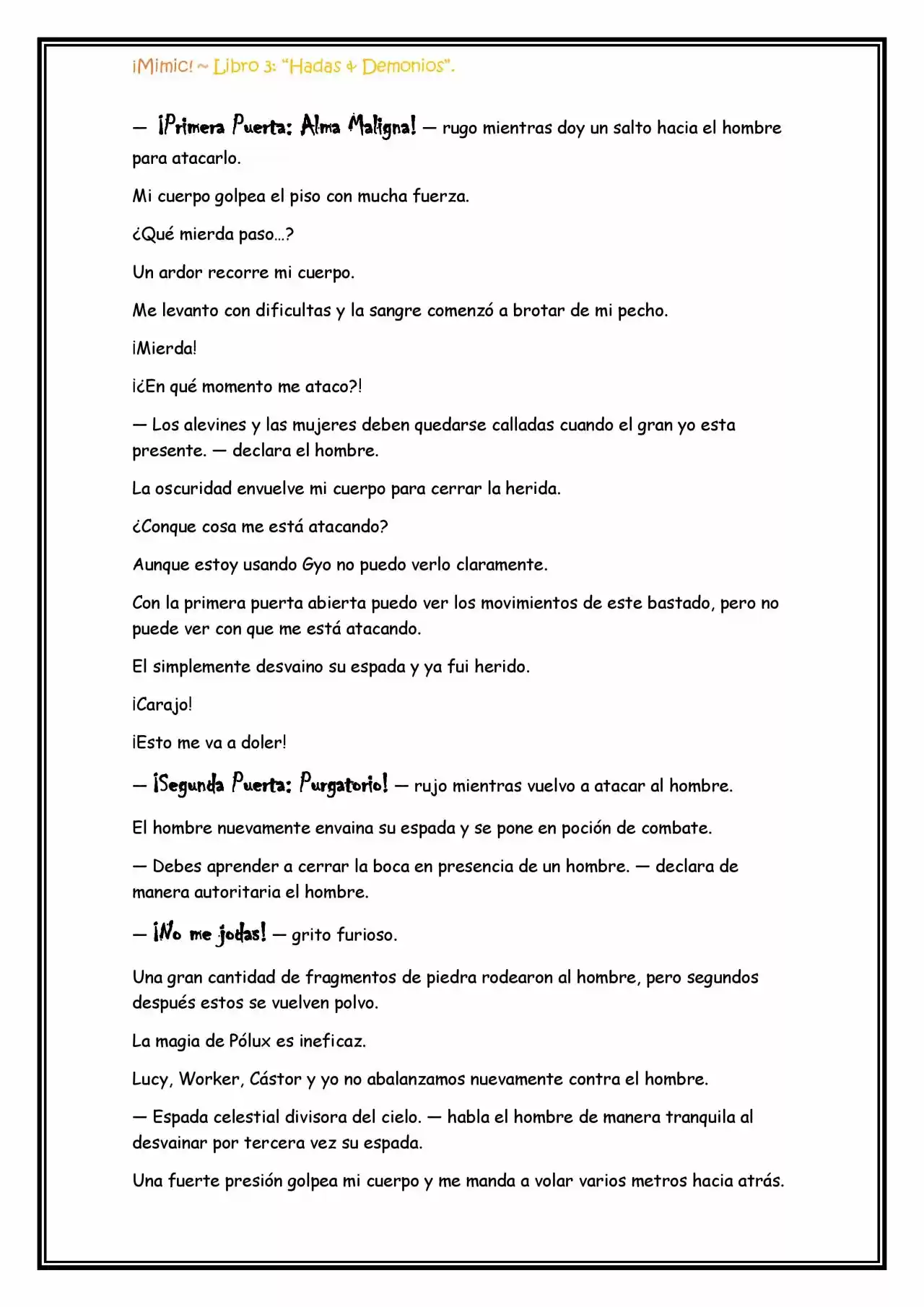 ¡Mimic! (Novela) - Capítulo 76 - Página 14 - LectorTMOo