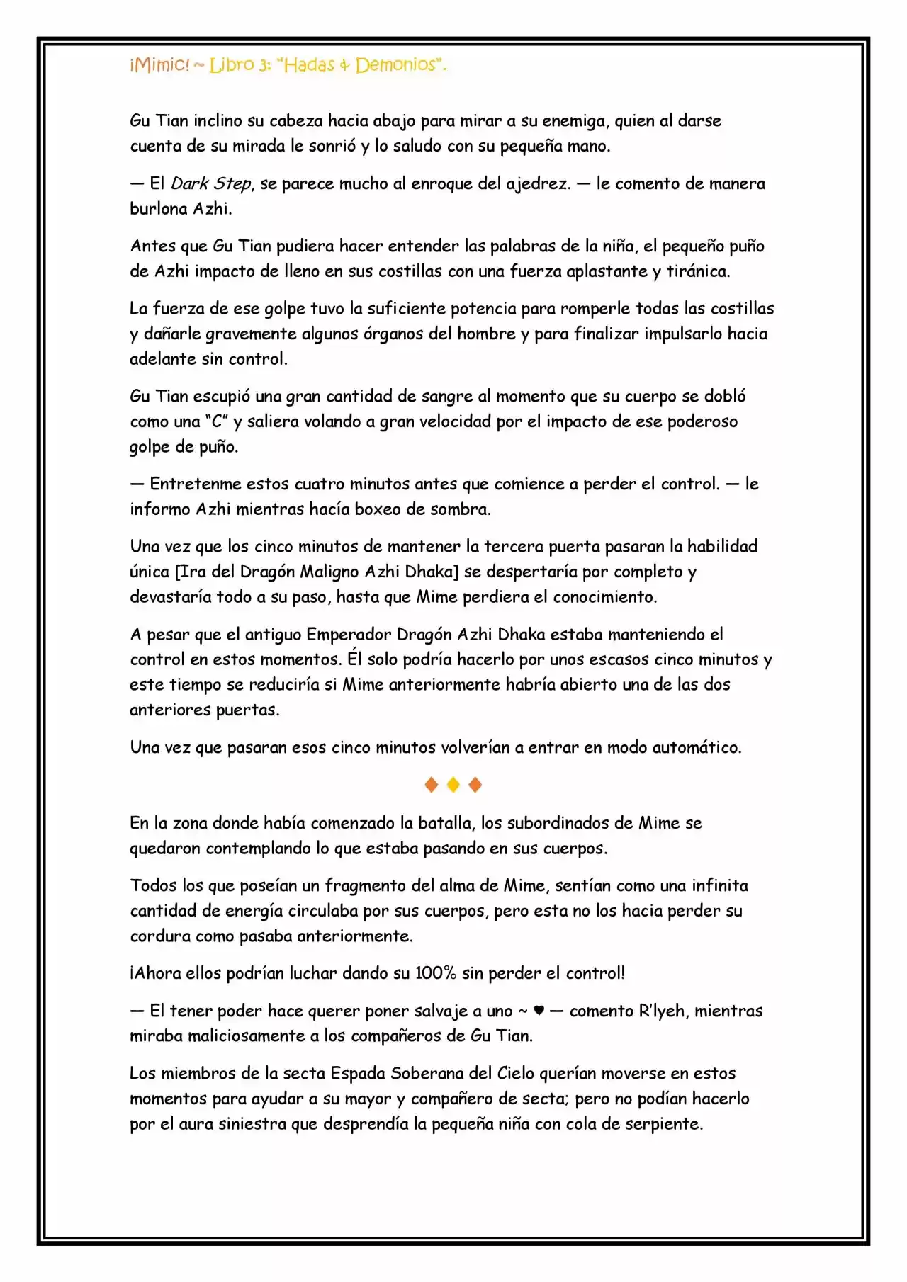 ¡Mimic! (Novela) - Capítulo 77 - Página 3 - LectorTMOo