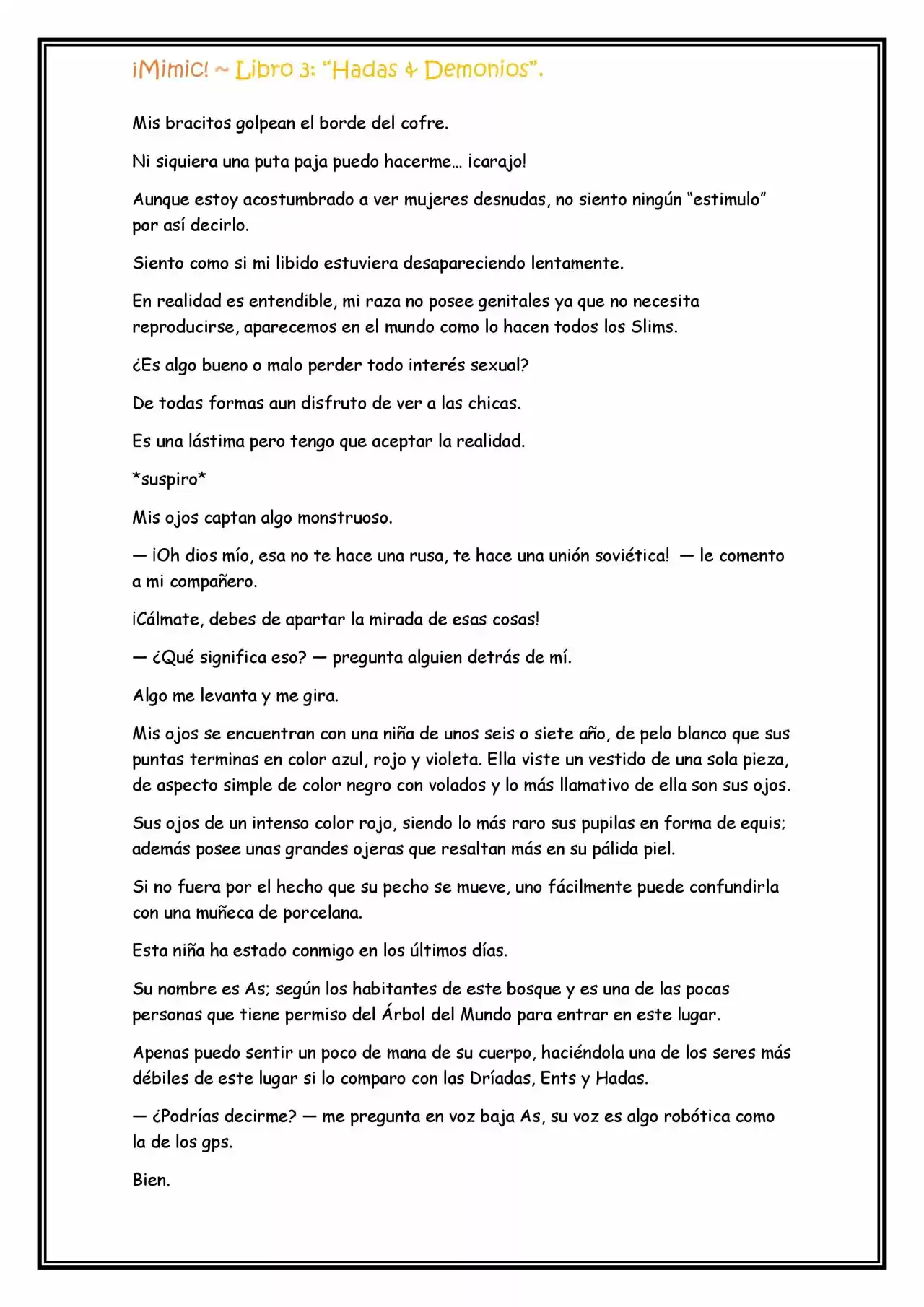 ¡Mimic! (Novela) - Capítulo 80 - Página 2 - LectorTMOo