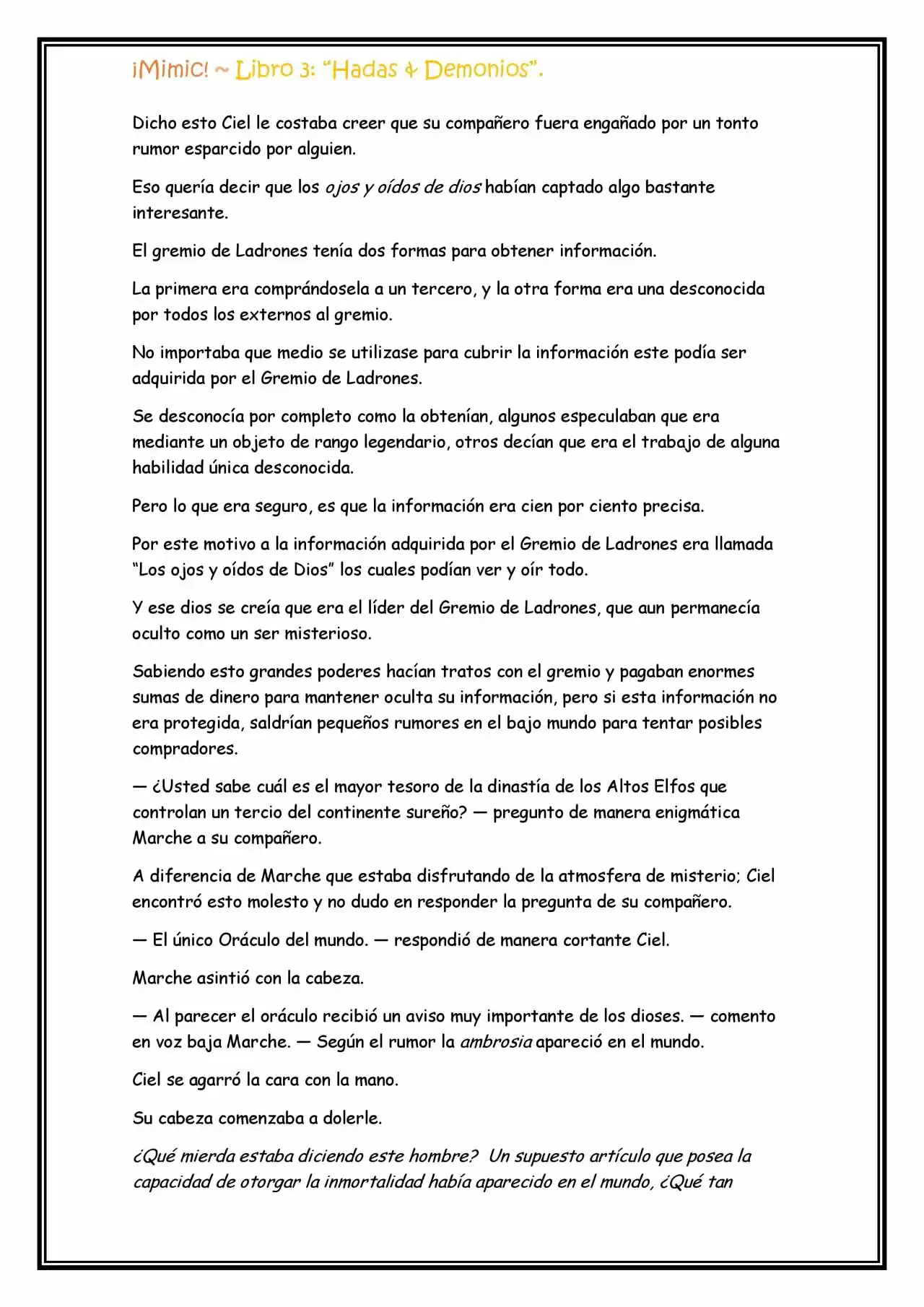 ¡Mimic! (Novela) - Capítulo 80 - Página 14 - LectorTMOo