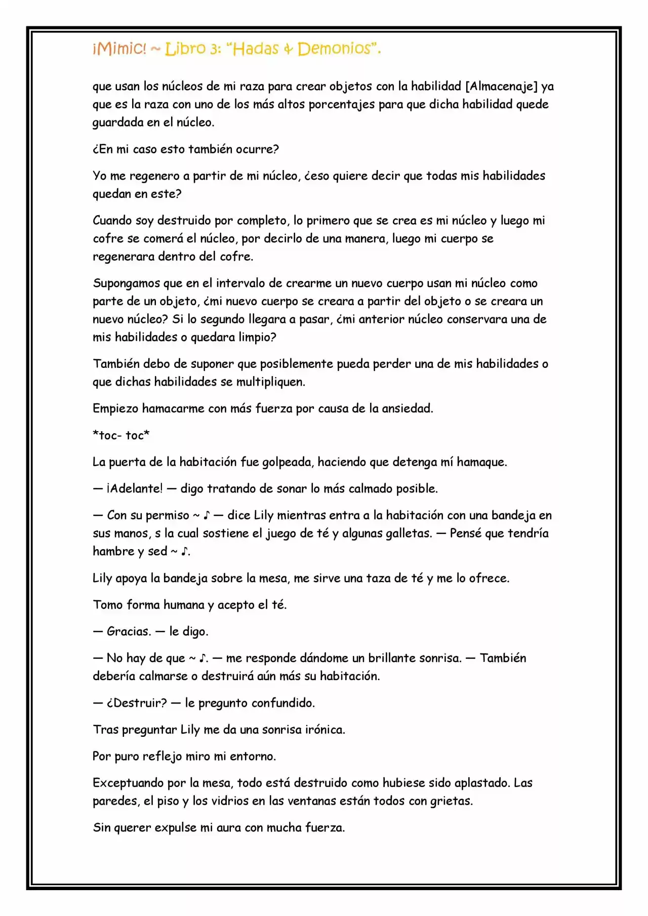 ¡Mimic! (Novela) - Capítulo 83 - Página 4 - LectorTMOo