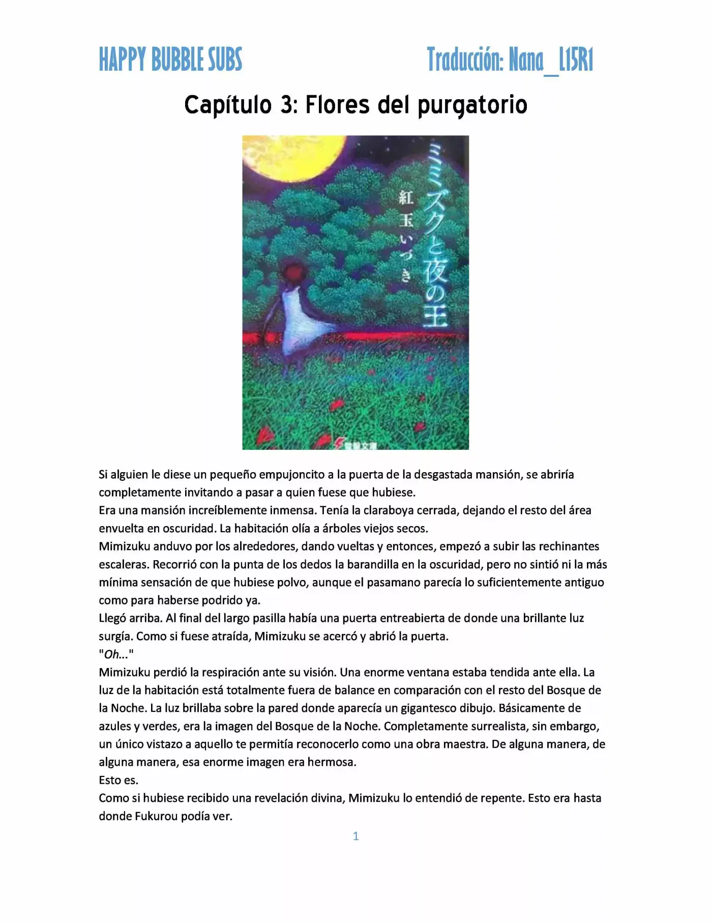 Mimizuku To Yoru No Ou (Novela) - Capítulo 3 - Página 1 - LectorTMOo