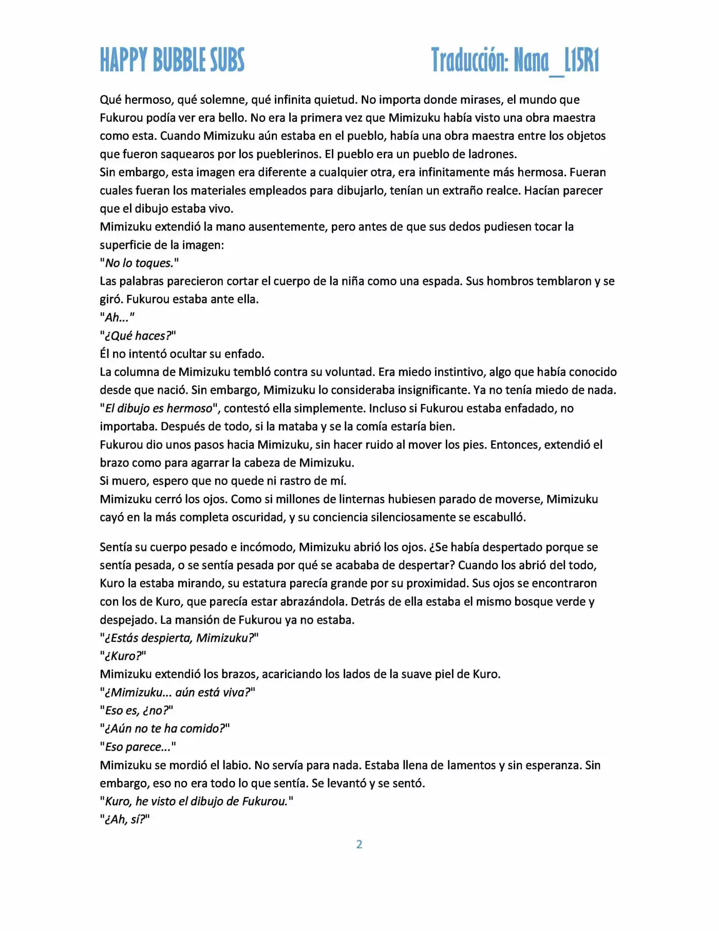 Mimizuku To Yoru No Ou (Novela) - Capítulo 3 - Página 2 - LectorTMOo