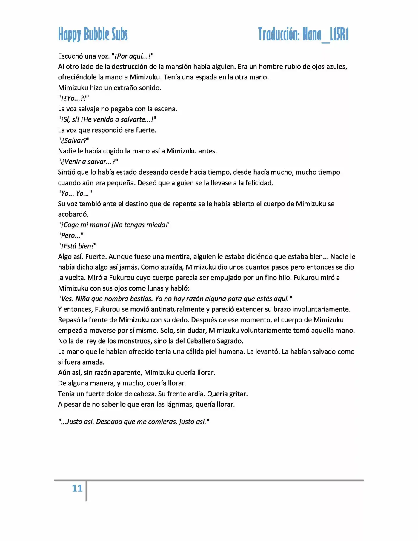 Mimizuku To Yoru No Ou (Novela) - Capítulo 4 - Página 11 - LectorTMOo