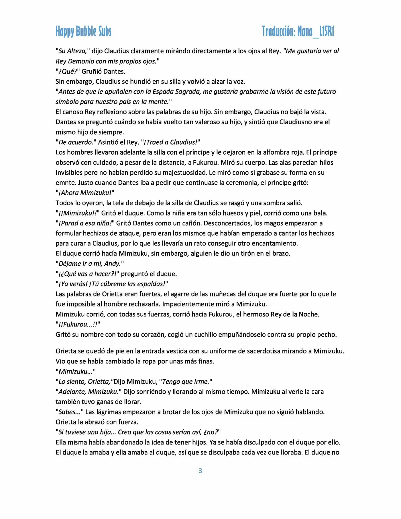 Mimizuku To Yoru No Ou (Novela) - Capítulo 8 - Página 3 - LectorTMOo