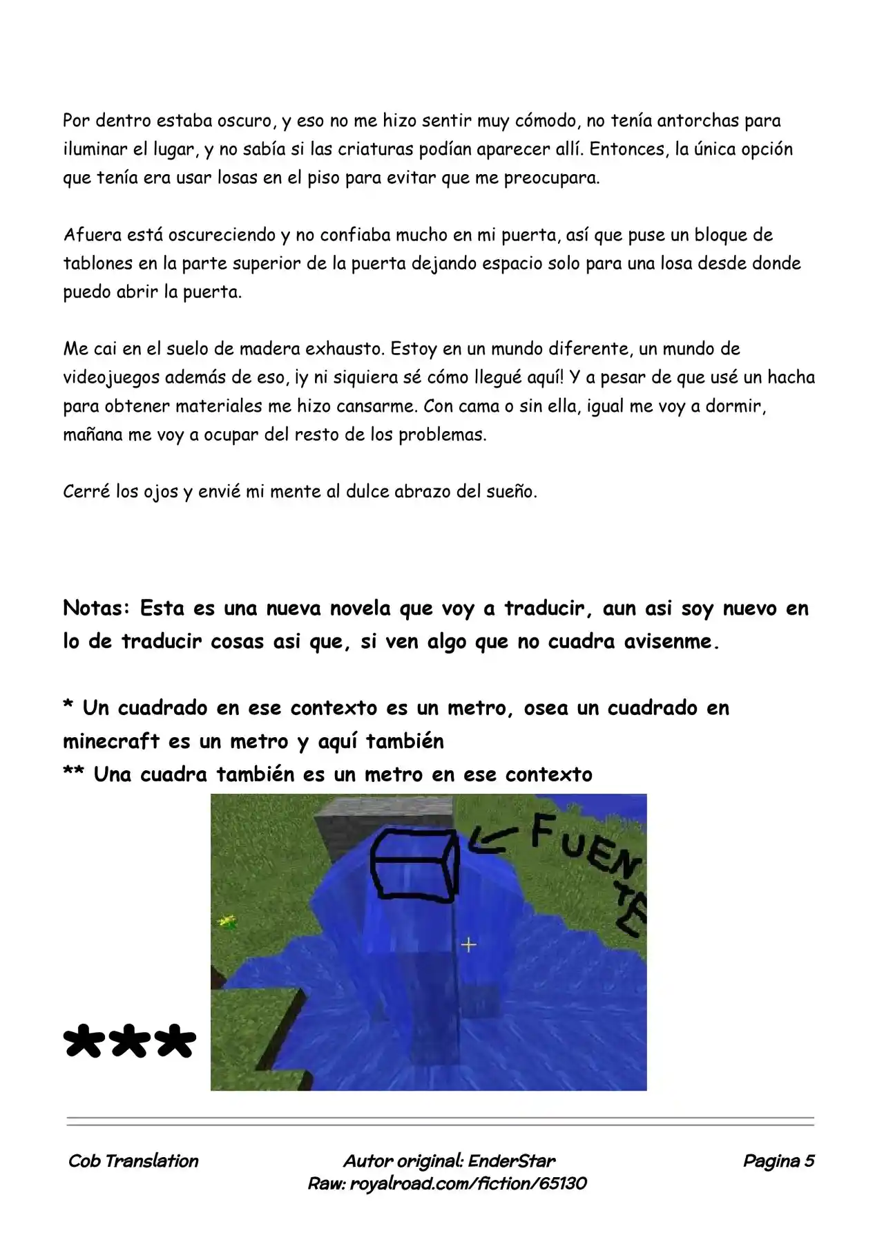 Minecraft: Un Nuevo Comienzo (Novela) - Capítulo 1 - Página 5 - LectorTMOo