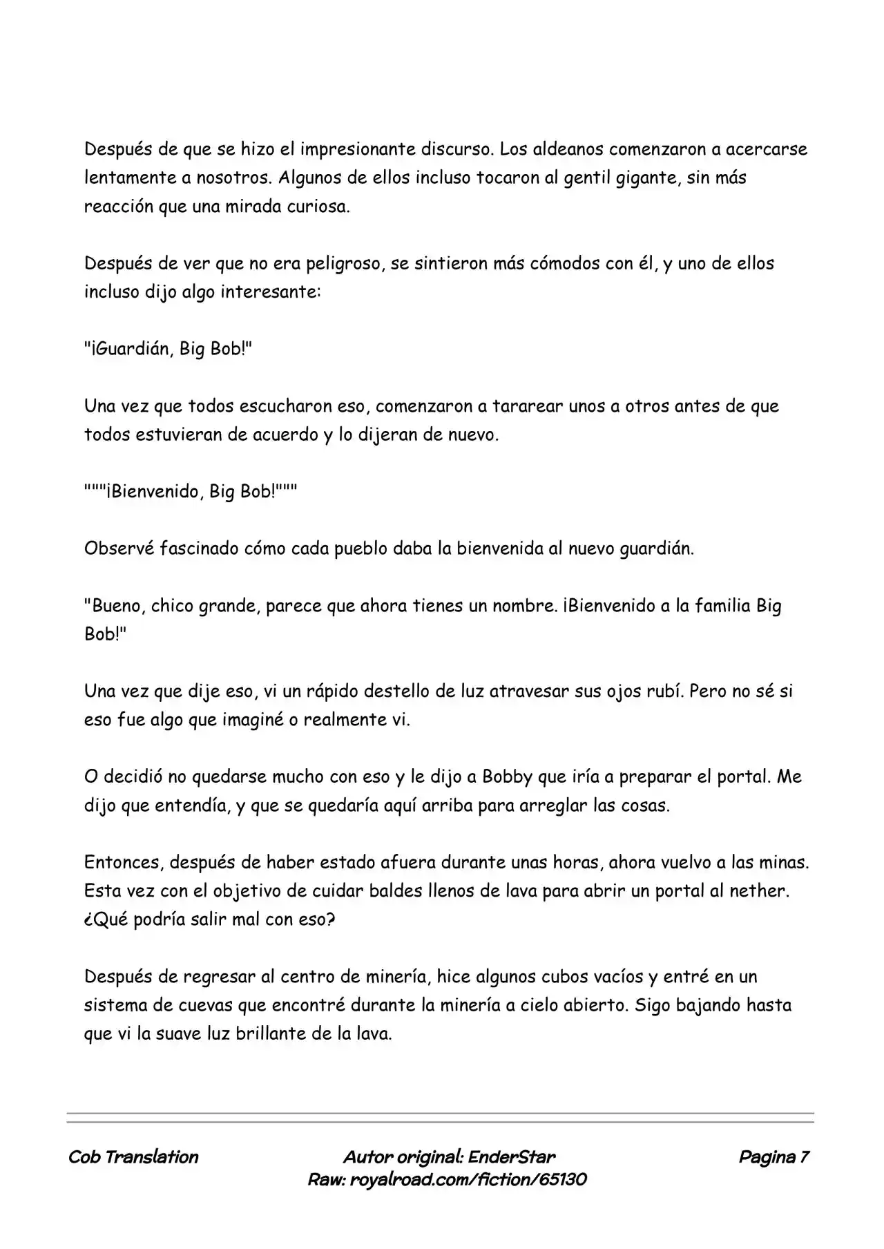 Minecraft: Un Nuevo Comienzo (Novela) - Capítulo 14 - Página 7 - LectorTMOo