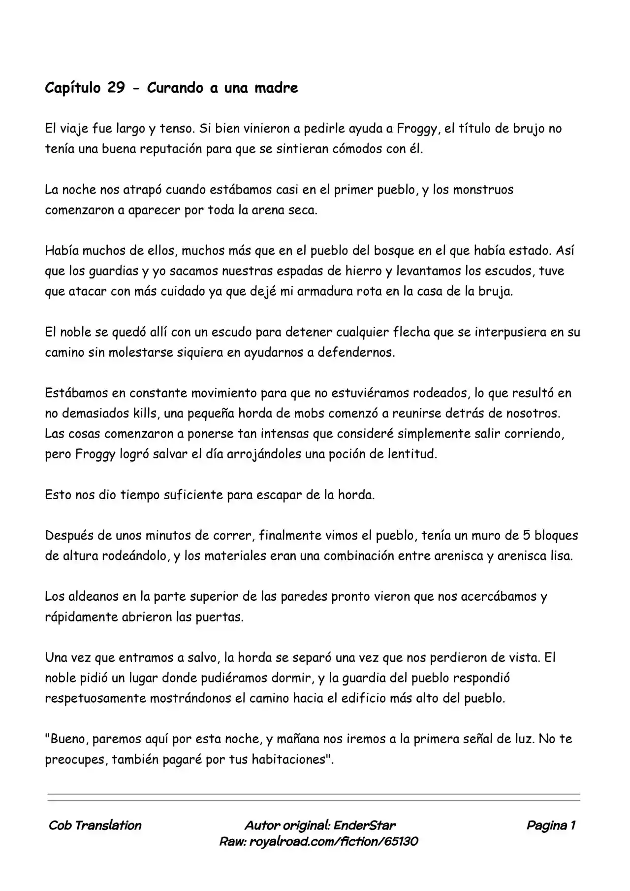 Minecraft: Un Nuevo Comienzo (Novela) - Capítulo 29 - Página 1 - LectorTMOo