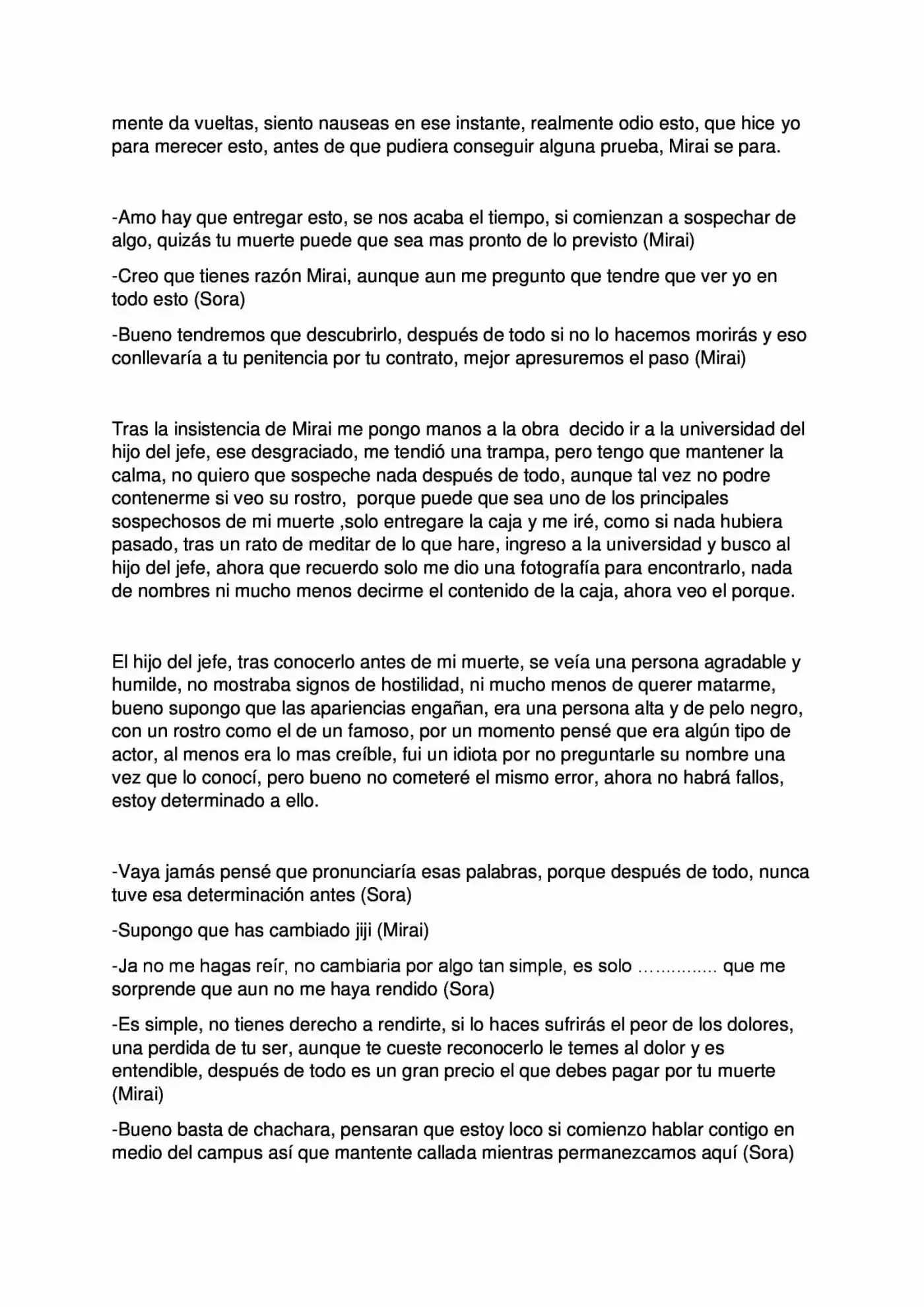 Mirai Kuro (Novela) - Capítulo 3 - Página 2 - LectorTMOo
