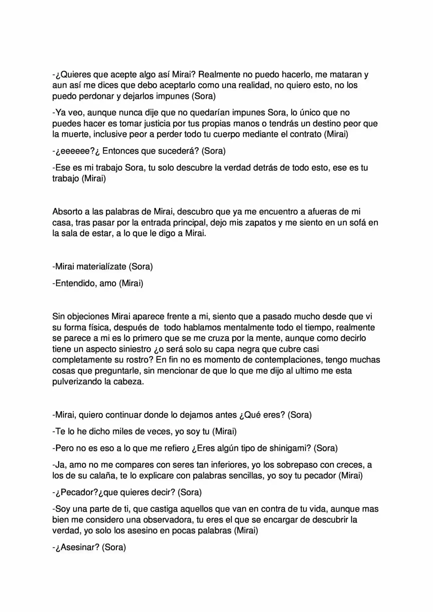 Mirai Kuro (Novela) - Capítulo 3 - Página 5 - LectorTMOo