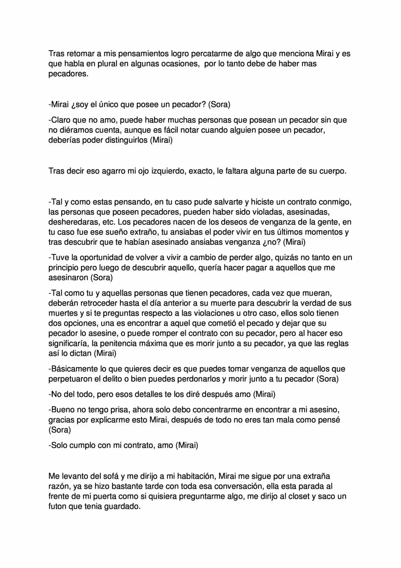 Mirai Kuro (Novela) - Capítulo 3 - Página 7 - LectorTMOo