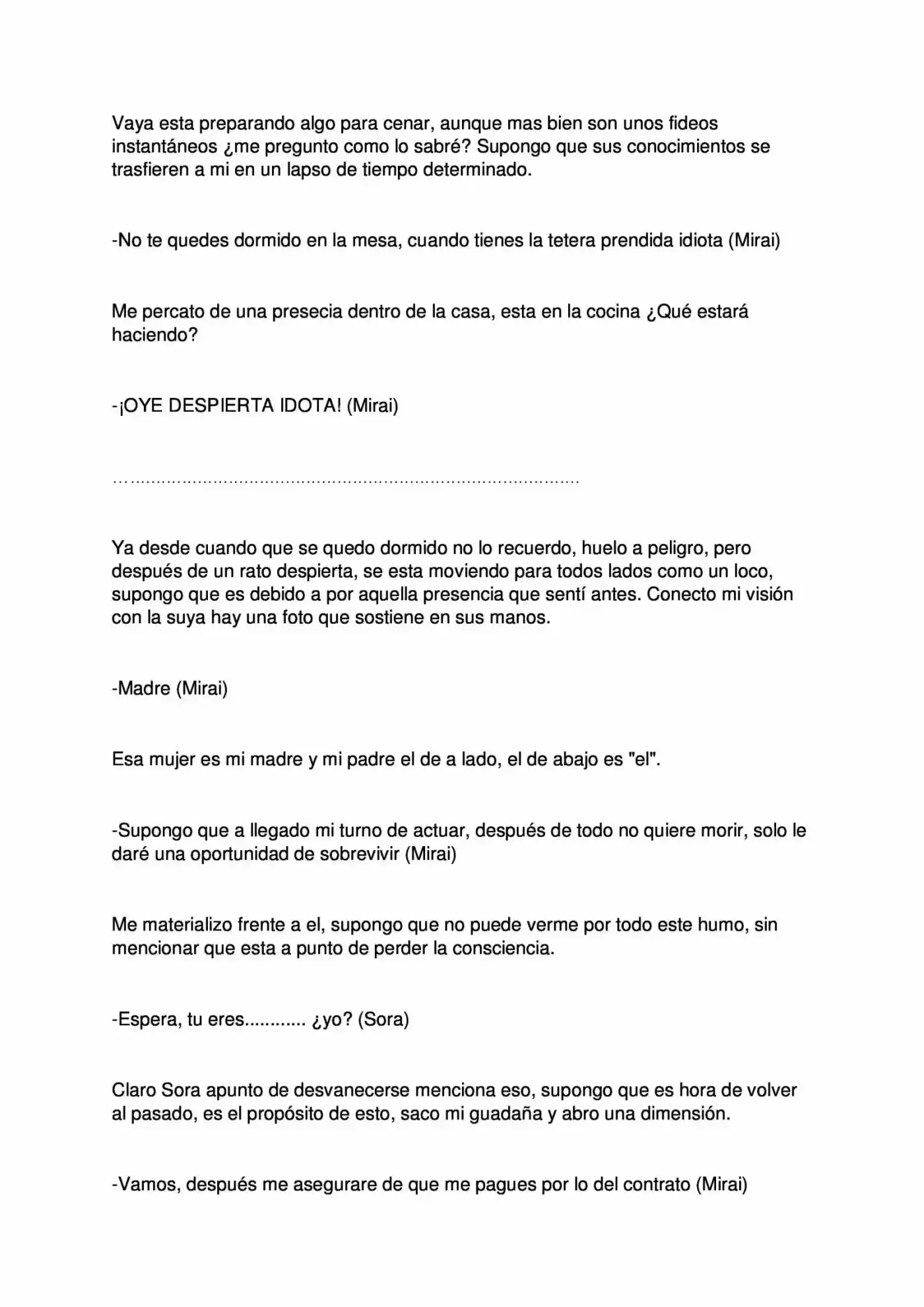 Mirai Kuro (Novela) - Capítulo 6.5 - Página 2 - LectorTMOo