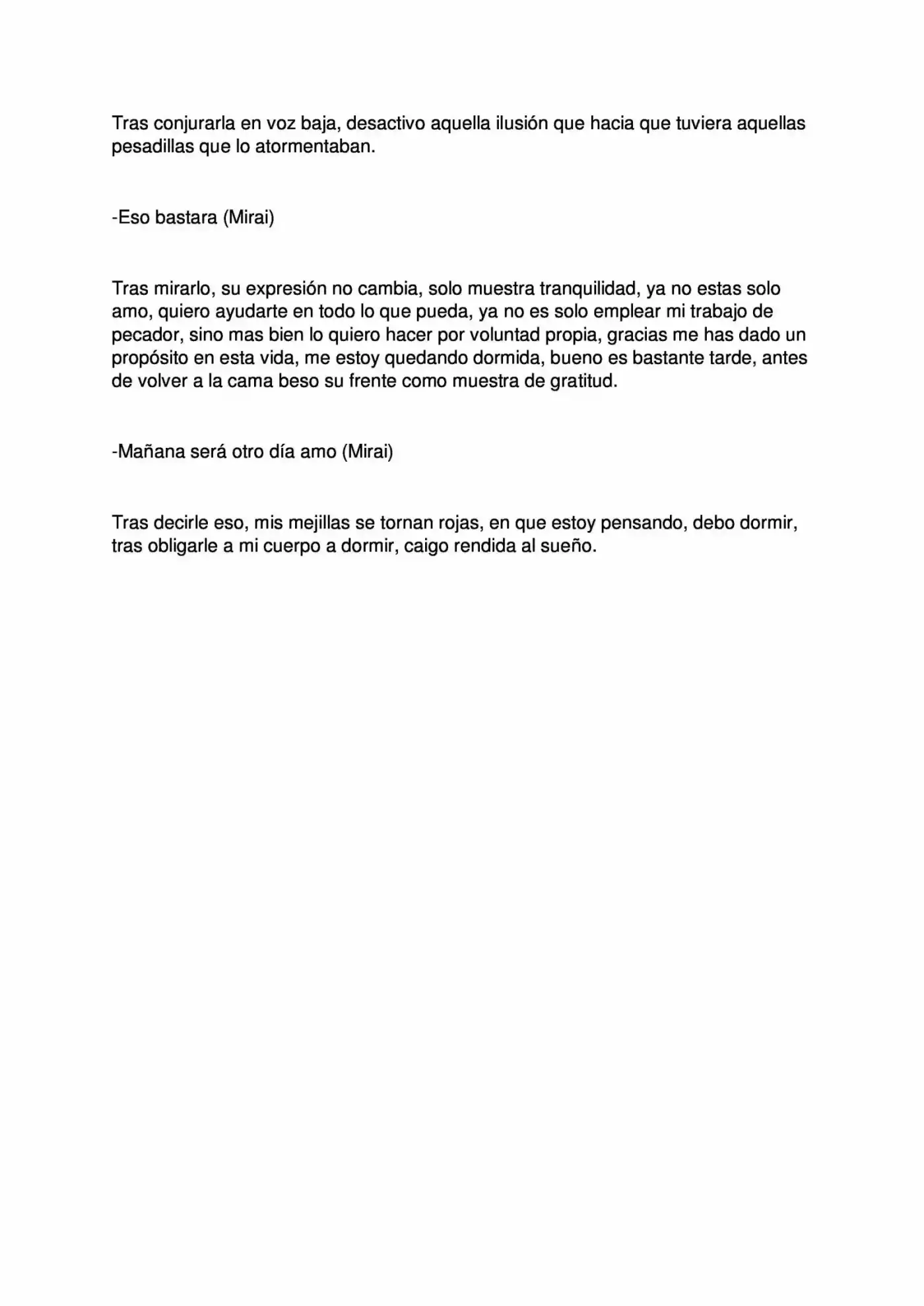 Mirai Kuro (Novela) - Capítulo 6.5 - Página 4 - LectorTMOo