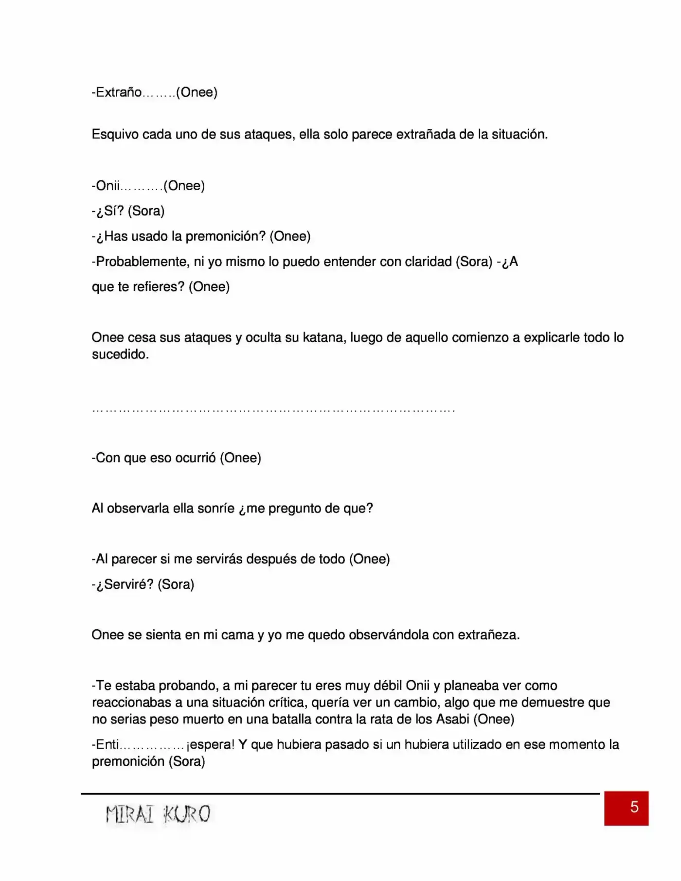 Mirai Kuro - Capítulo 18 - Página 5 - LectorTMOo