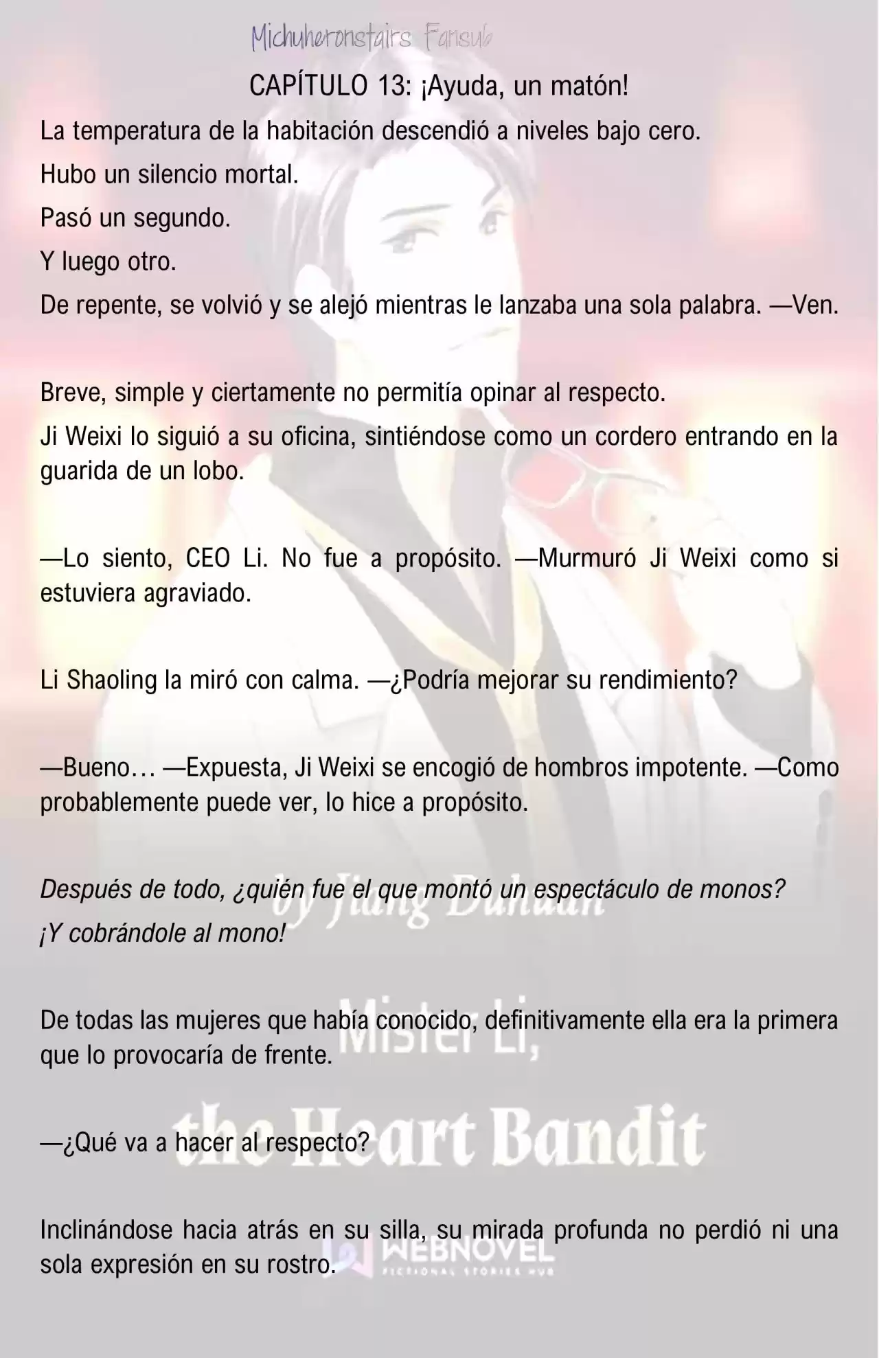 Mister Li, The Heart Bandit (Novela) - Capítulo 13 - Página 1 - LectorTMOo