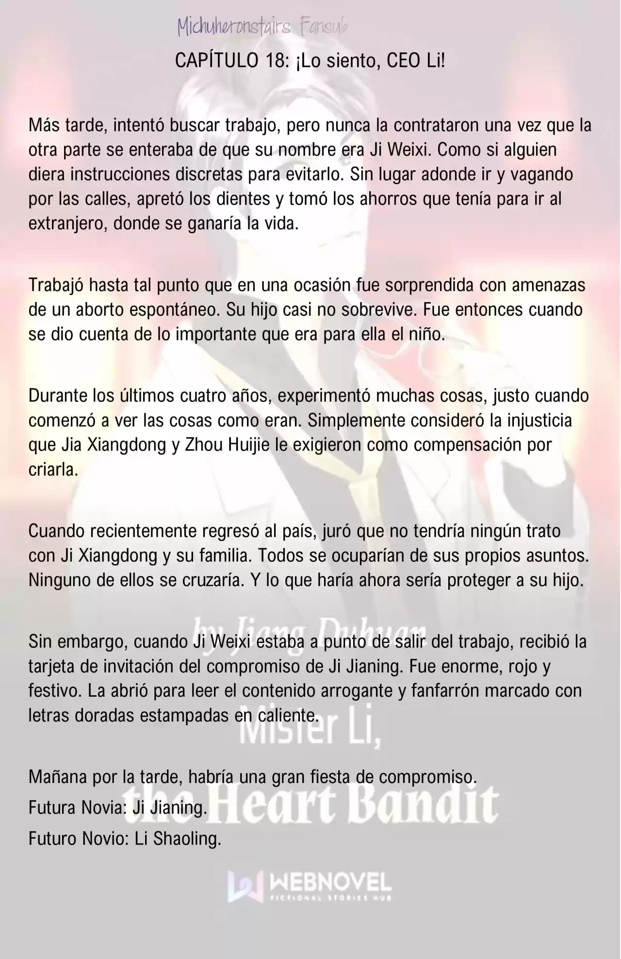 Mister Li, The Heart Bandit (Novela) - Capítulo 18 - Página 1 - LectorTMOo