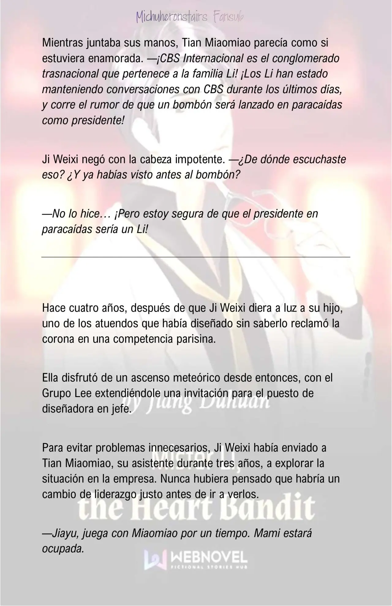 Mister Li, The Heart Bandit (Novela) - Capítulo 3 - Página 4 - LectorTMOo