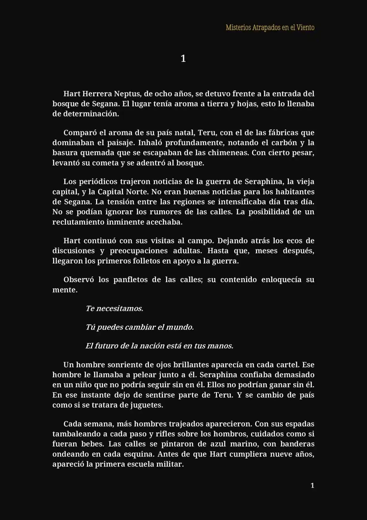 Misterios Atrapados En El Viento (Novela) - Capítulo 1 - Página 2 - LectorTMOo