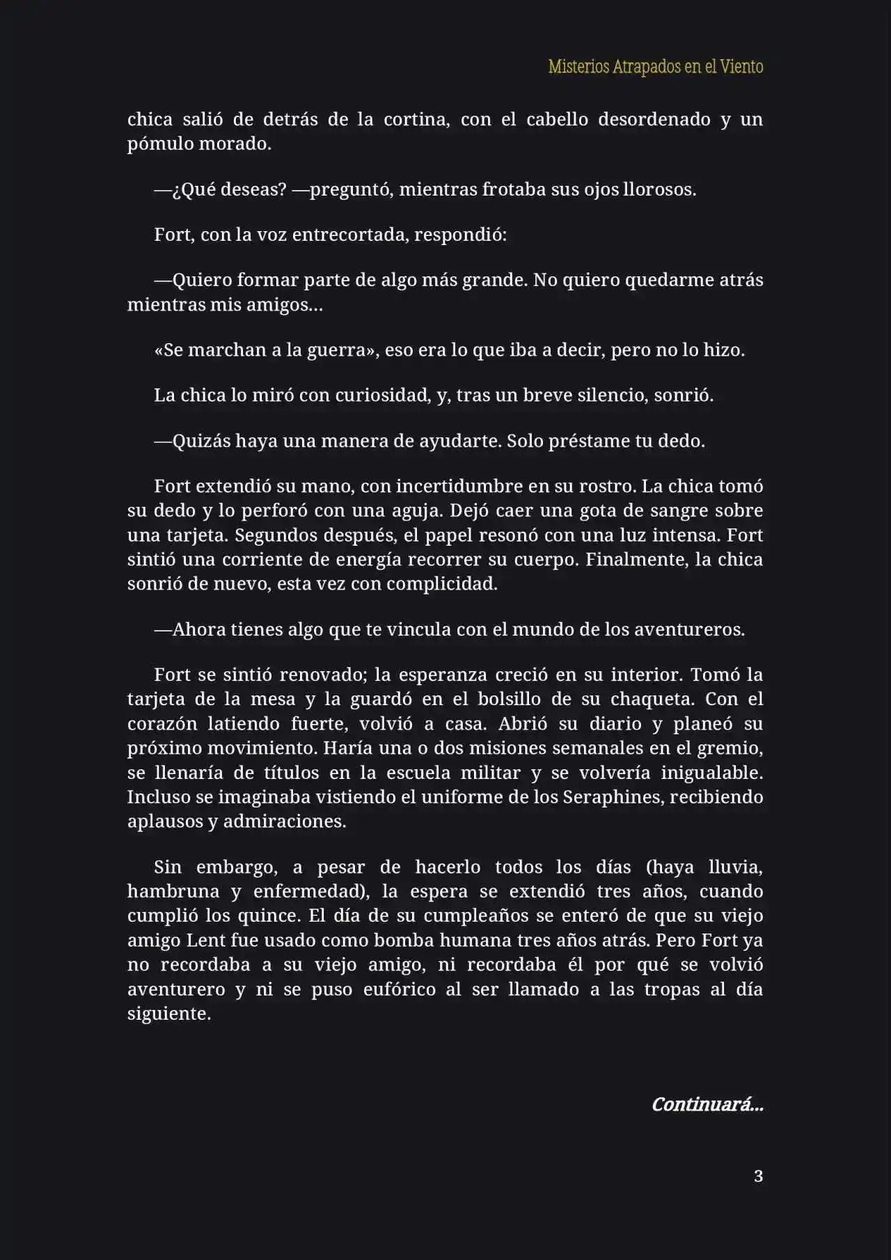 Misterios Atrapados En El Viento (Novela) - Capítulo 2 - Página 4 - LectorTMOo