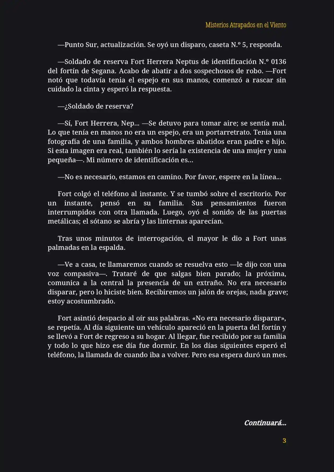 Misterios Atrapados En El Viento (Novela) - Capítulo 3 - Página 4 - LectorTMOo