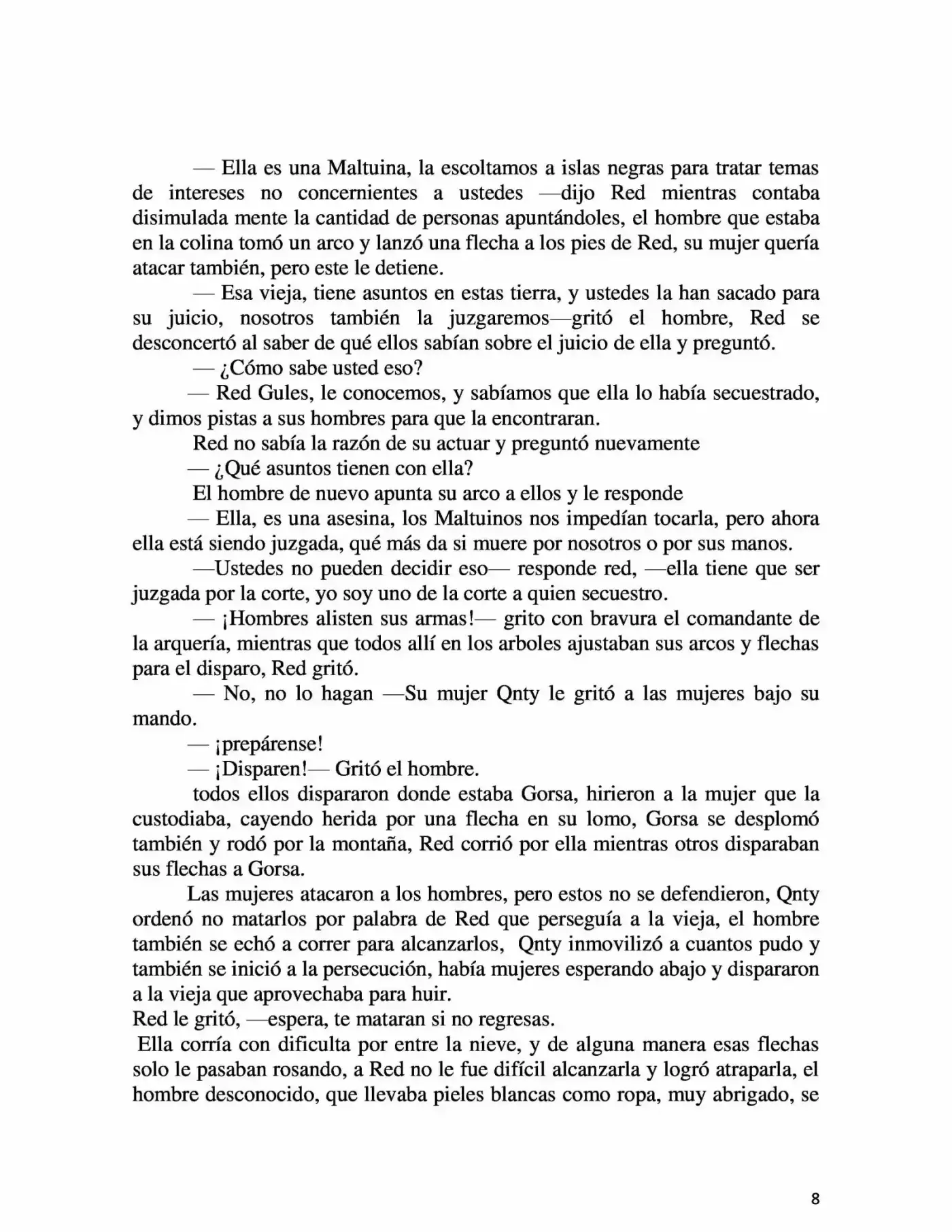 湖の他の裏に Mizuumi No Hoka No Ura Ni (Novela) - Capítulo 12 - Página 8 - LectorTMOo