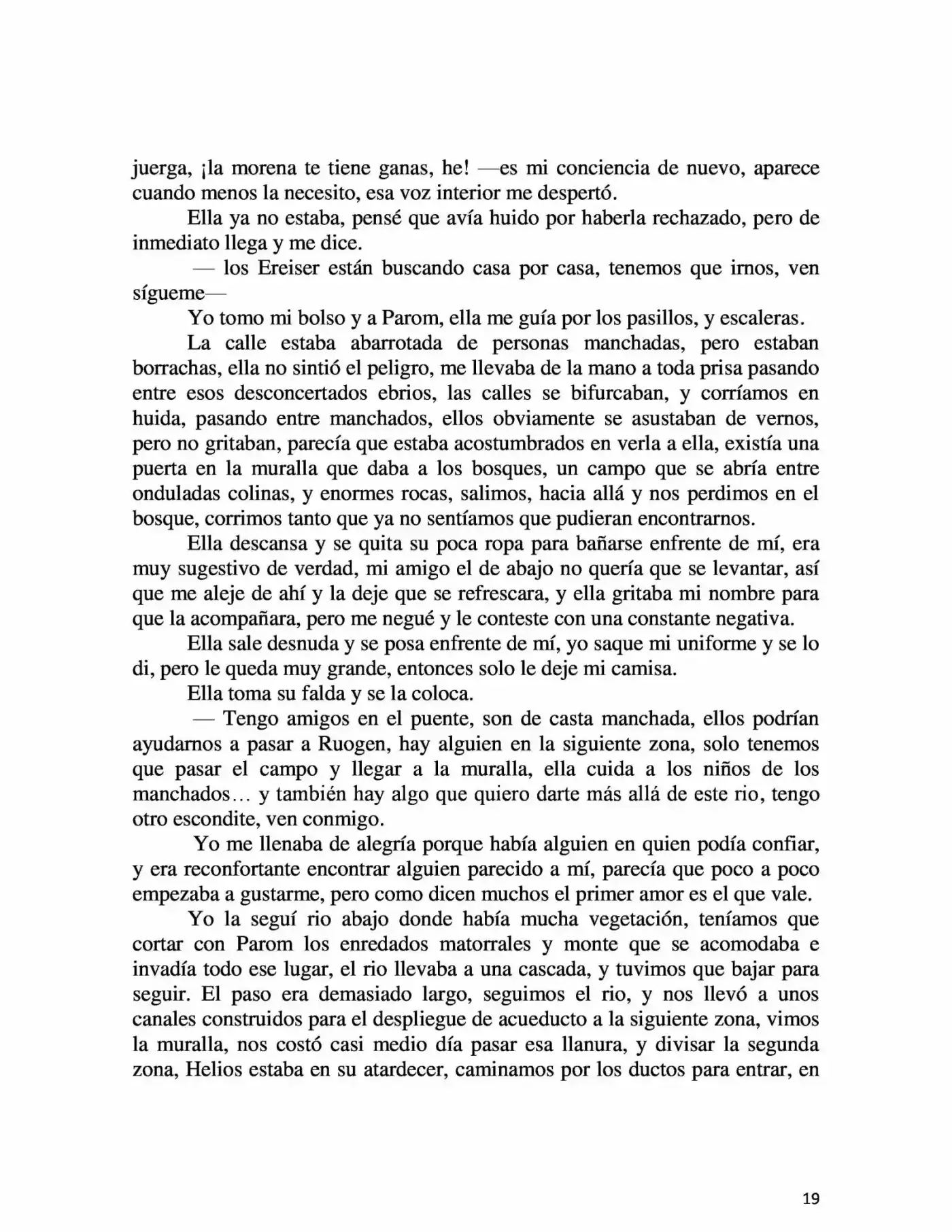 湖の他の裏に Mizuumi No Hoka No Ura Ni (Novela) - Capítulo 12 - Página 19 - LectorTMOo