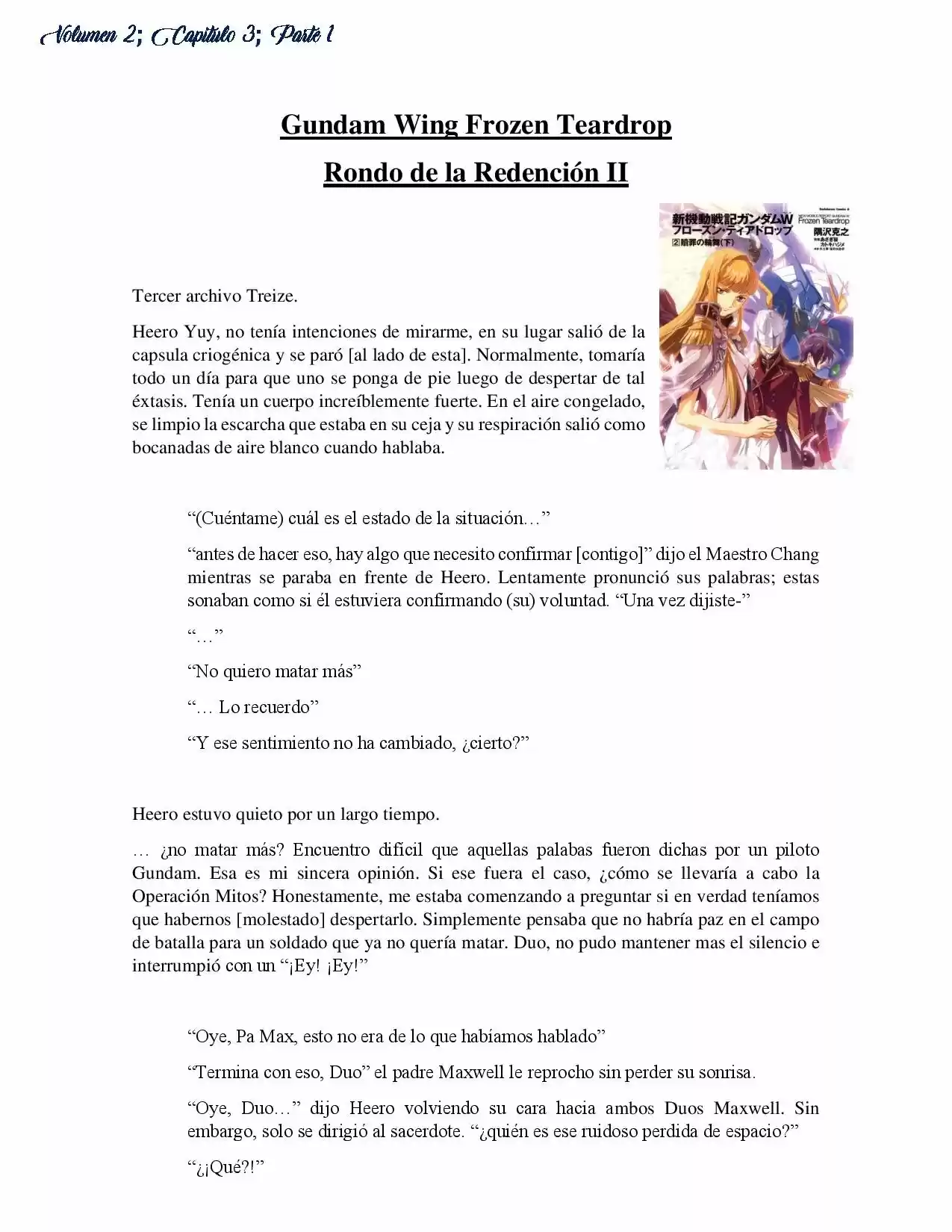 Mobile Suit Gundam Frozen Teardrop (Novela) - Capítulo 5 - Página 1 - LectorTMOo