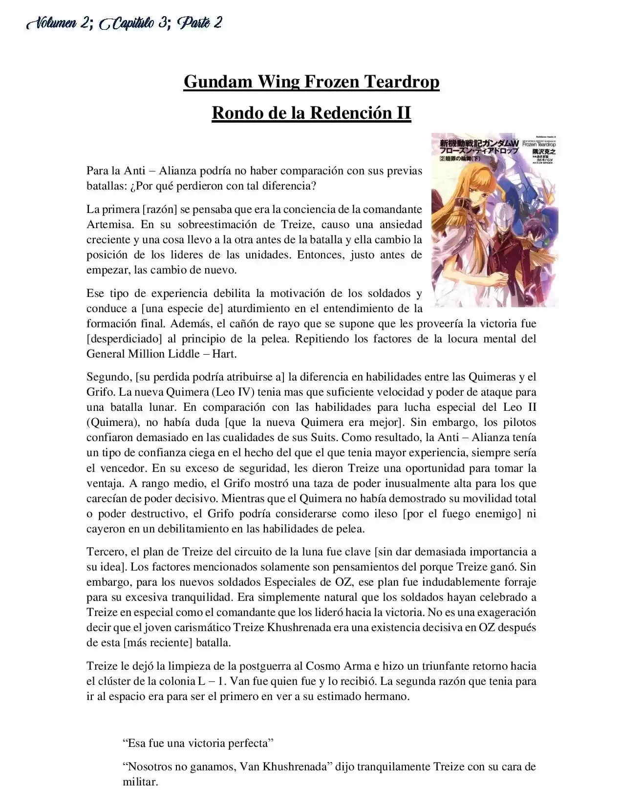 Mobile Suit Gundam Frozen Teardrop (Novela) - Capítulo 6 - Página 1 - LectorTMOo