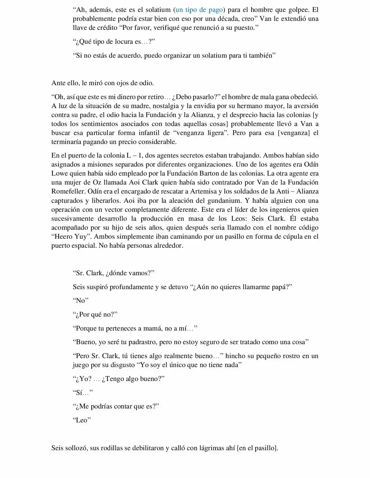 Mobile Suit Gundam Frozen Teardrop (Novela) - Capítulo 6 - Página 6 - LectorTMOo