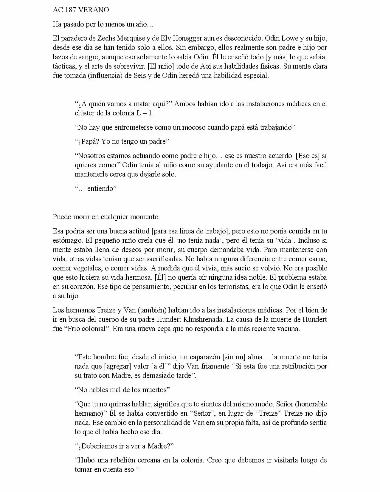 Mobile Suit Gundam Frozen Teardrop (Novela) - Capítulo 8 - Página 7 - LectorTMOo