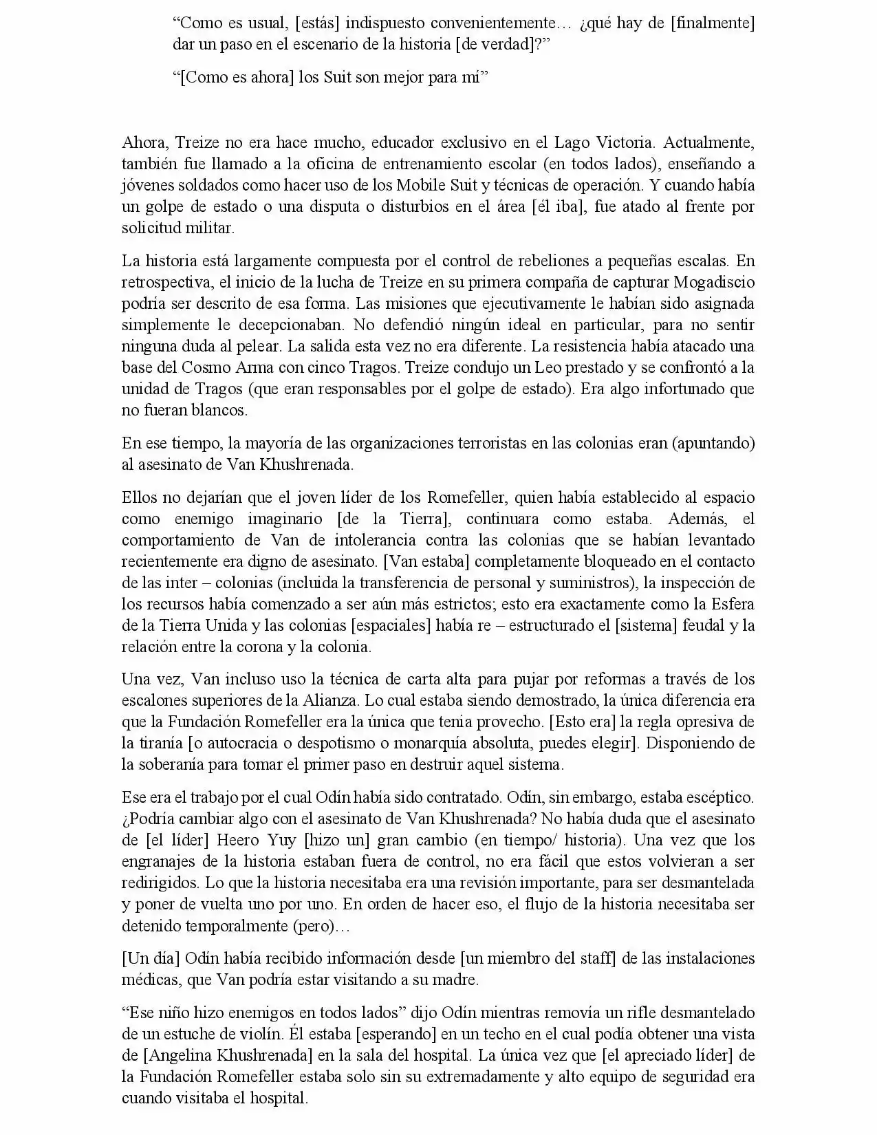 Mobile Suit Gundam Frozen Teardrop (Novela) - Capítulo 8 - Página 8 - LectorTMOo