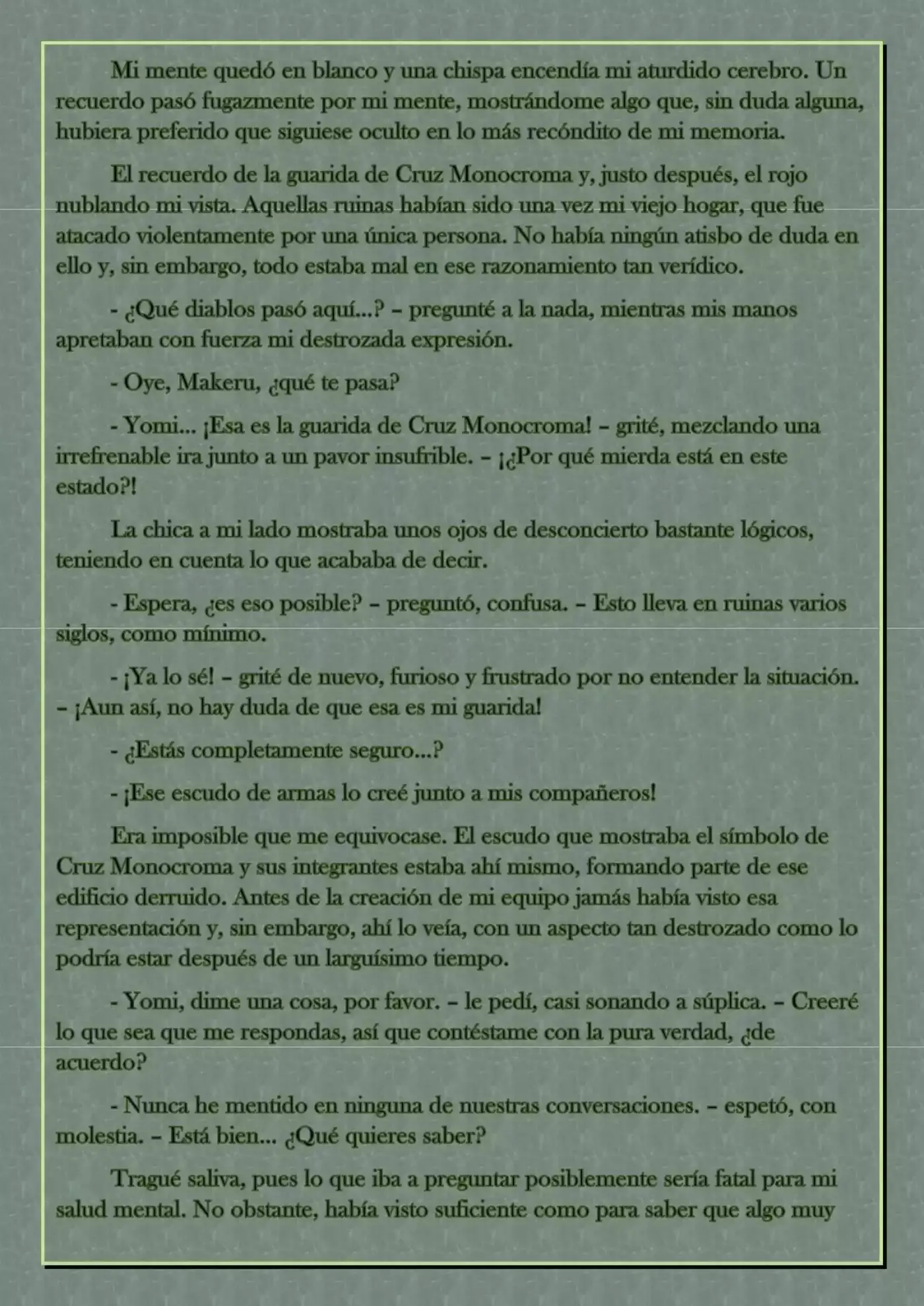 Monochrome Cross - Remade (Novela) - Capítulo 3 - Página 7 - LectorTMOo