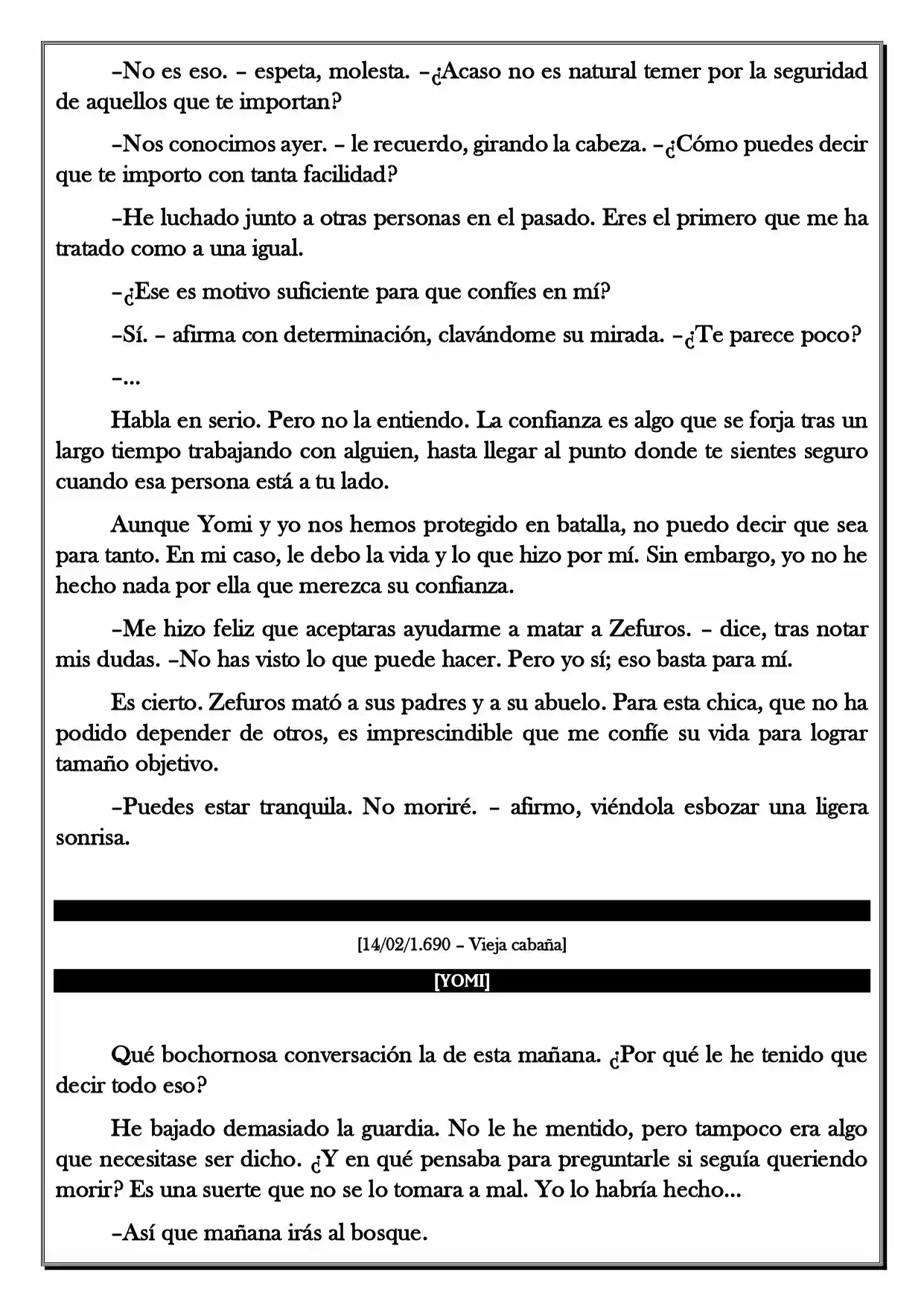 Monochrome Cross - Remade (Novela) - Capítulo 14 - Página 5 - LectorTMOo