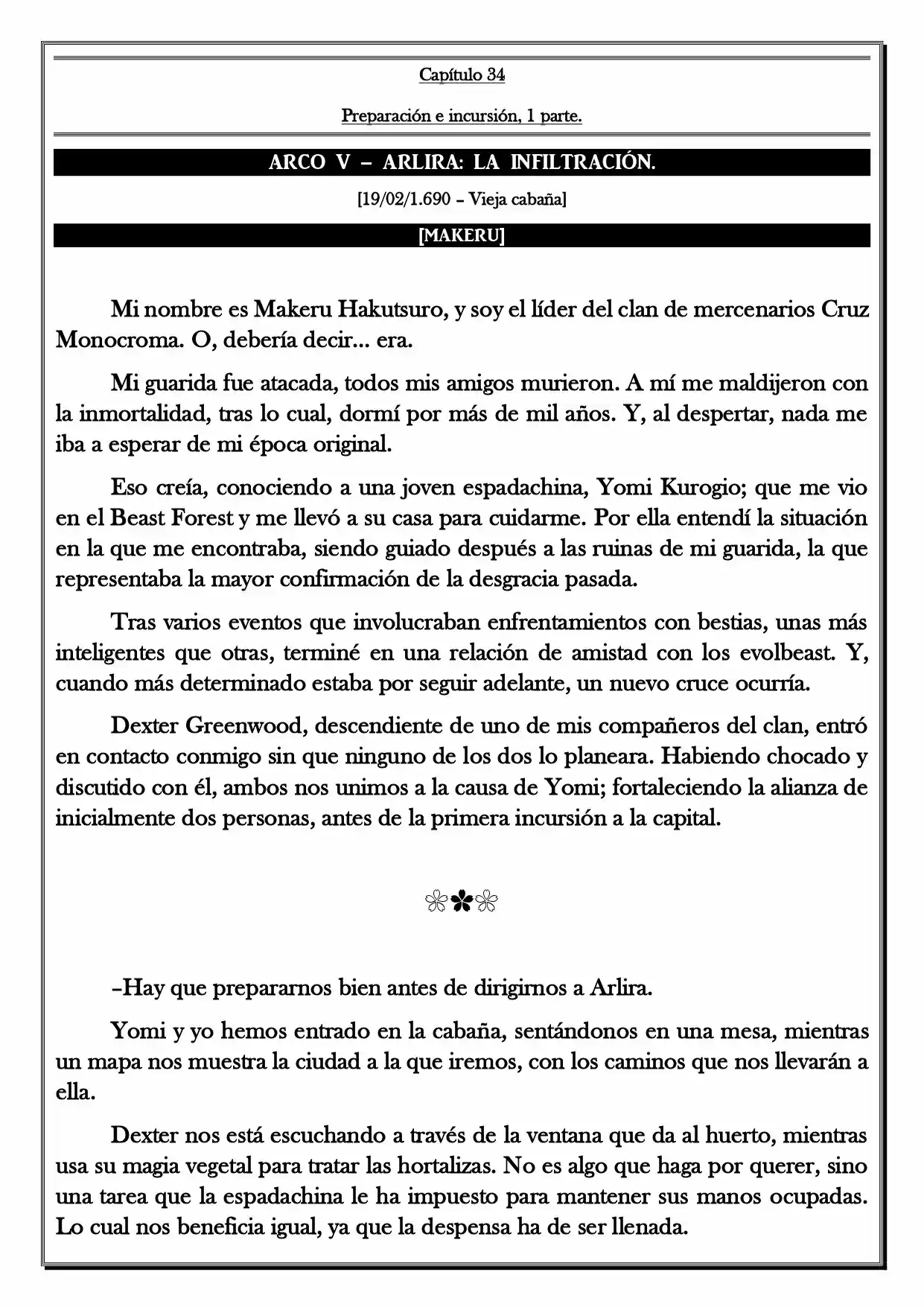 Monochrome Cross - Remade (Novela) - Capítulo 34 - Página 2 - LectorTMOo