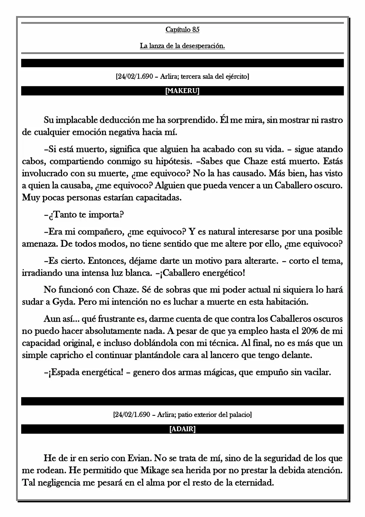 Monochrome Cross - Remade (Novela) - Capítulo 85 - Página 2 - LectorTMOo