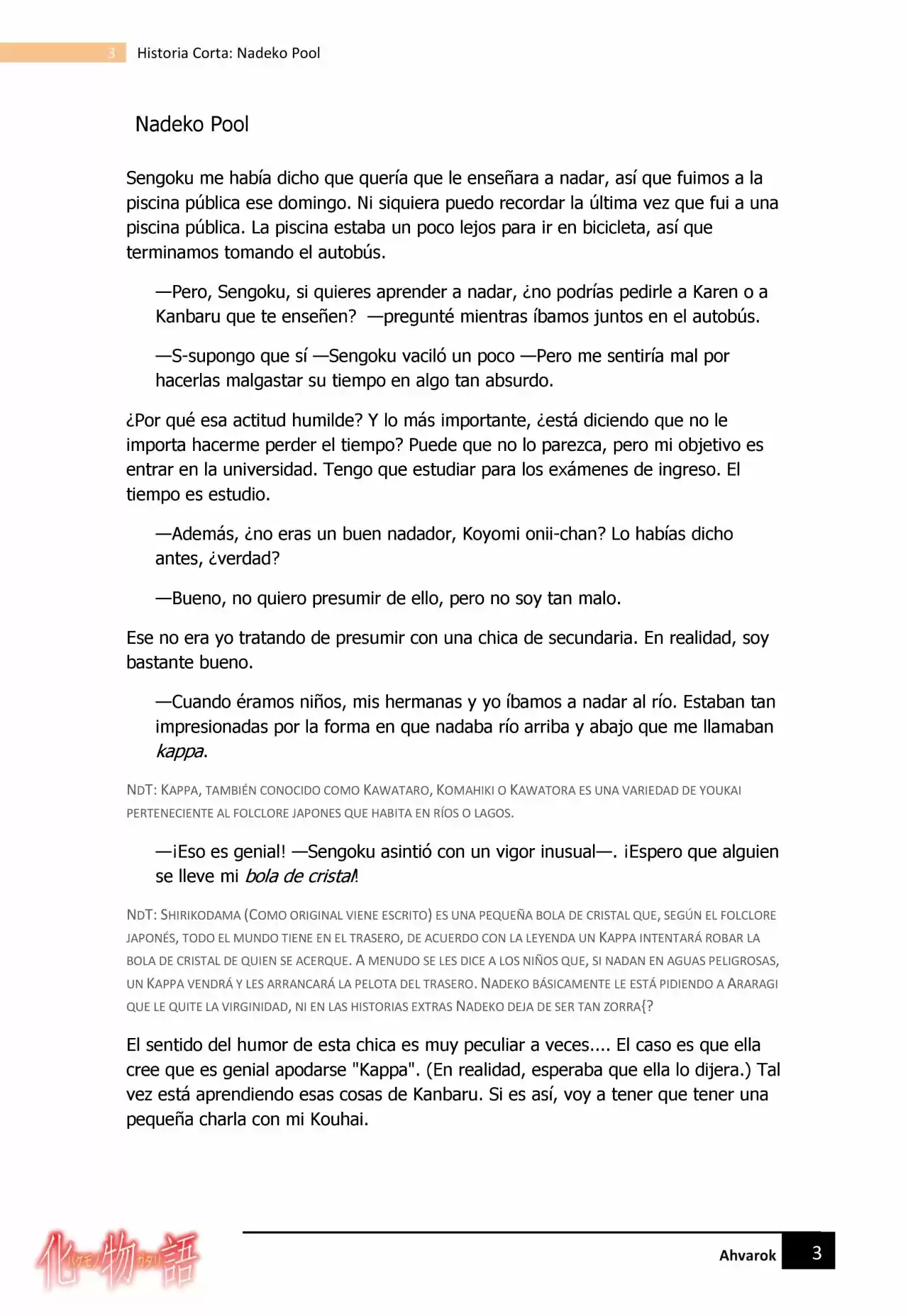 Monogatari Series - Historias Cortas (Novela) - Capítulo 3 - Página 3 - LectorTMOo